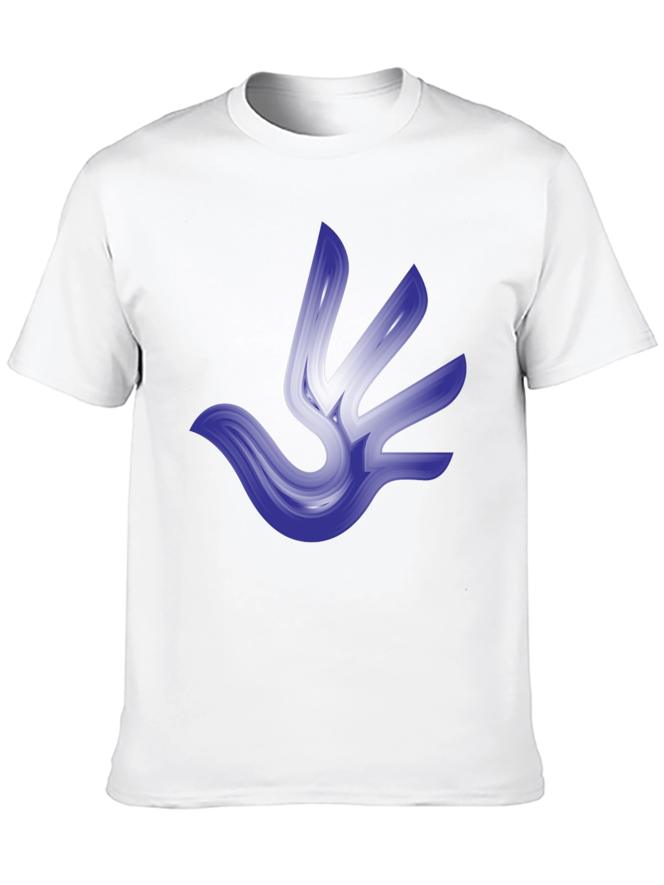 Abstract Bird Graphic Tee - Stylish Black T-Shirt