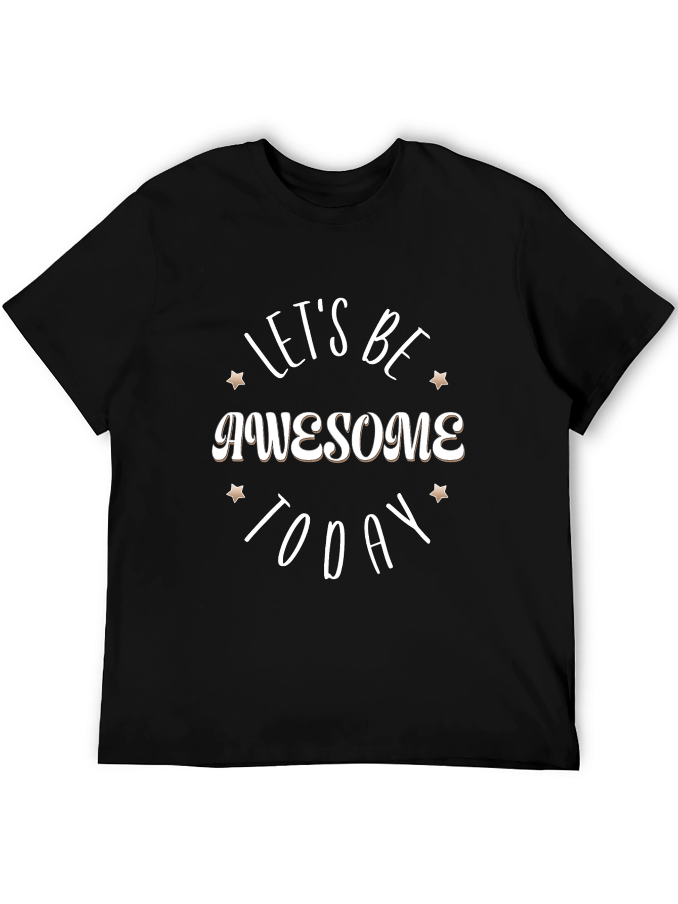 Awesome Today Graphic Tee - Trendy Black T-Shirt