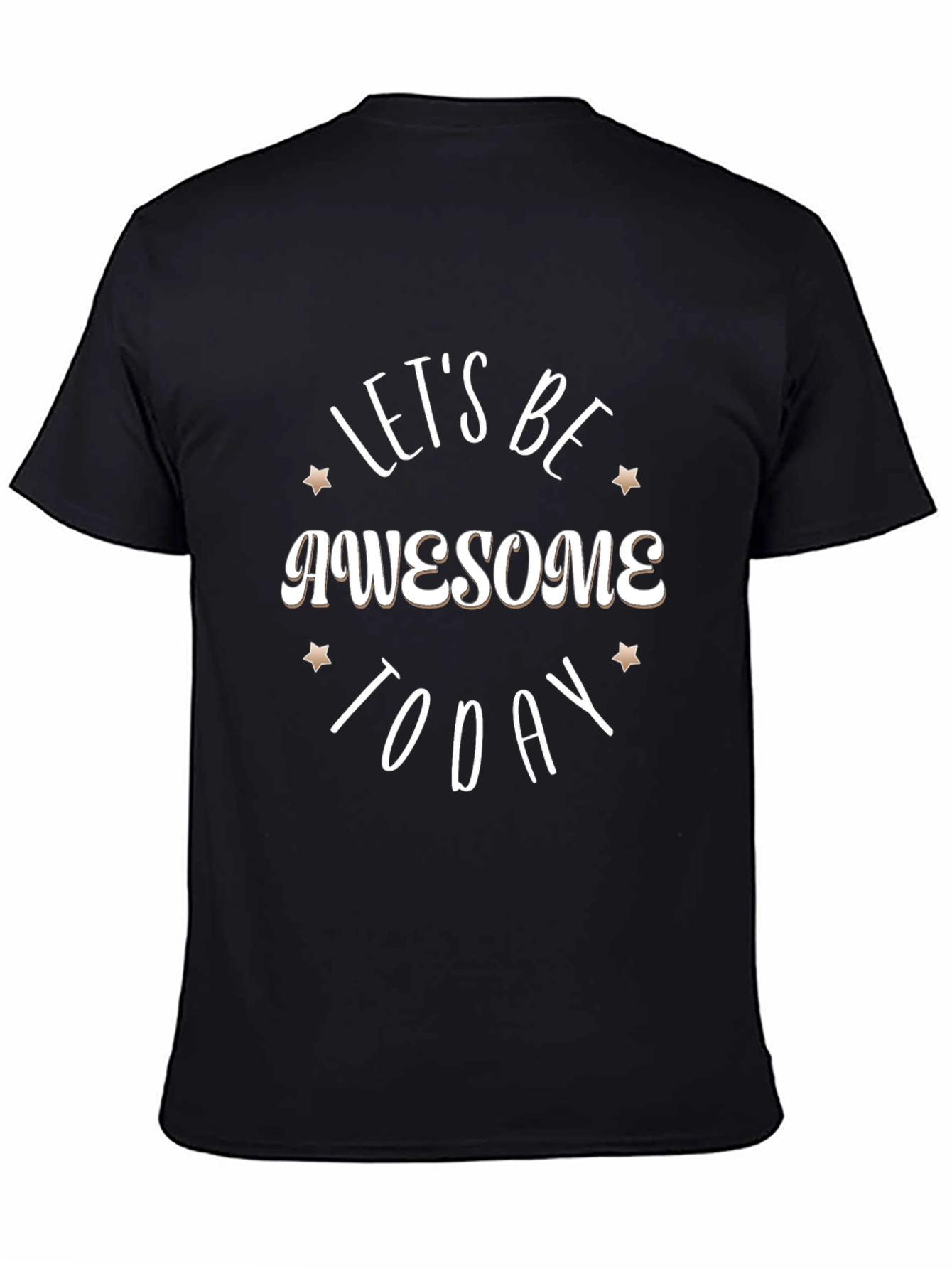 Awesome Today Graphic Tee - Trendy Black T-Shirt