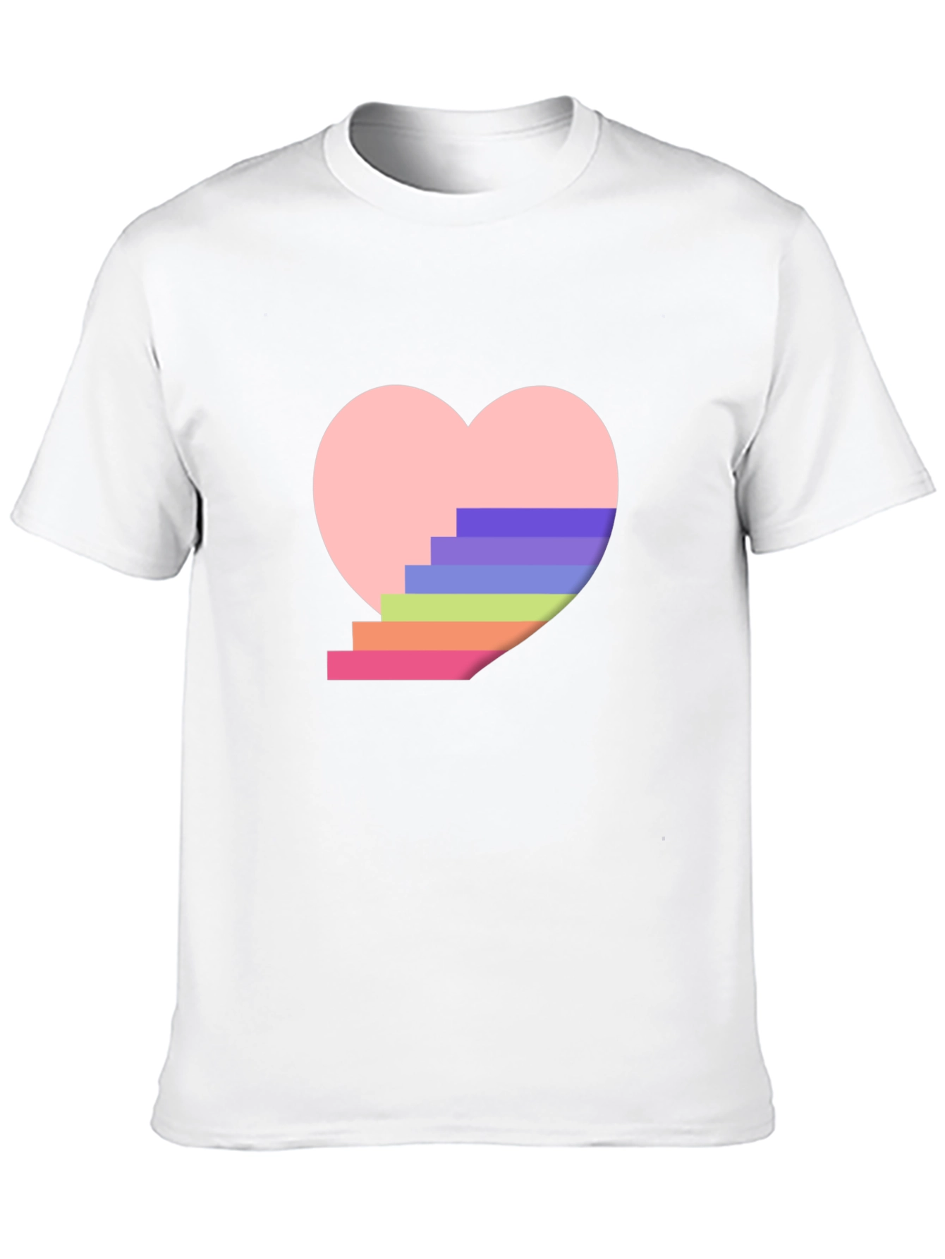 Rainbow Stairs Heart T-Shirt