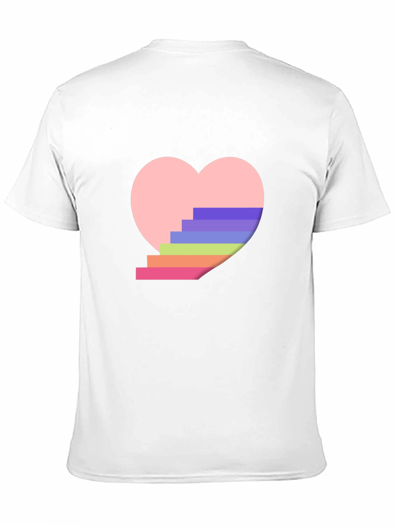 Rainbow Stairs Heart T-Shirt