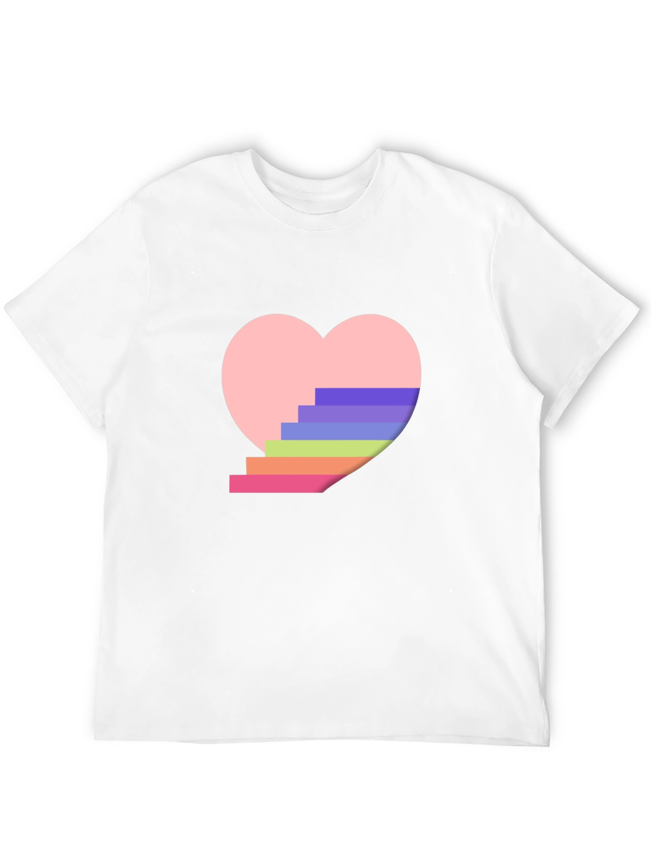 Rainbow Stairs Heart T-Shirt