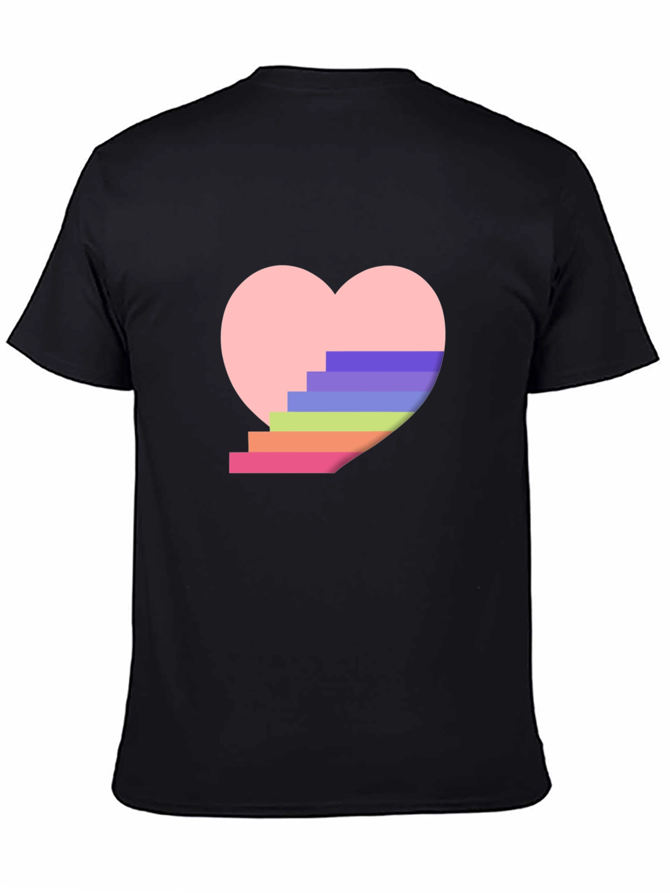 Rainbow Stairs Heart T-Shirt