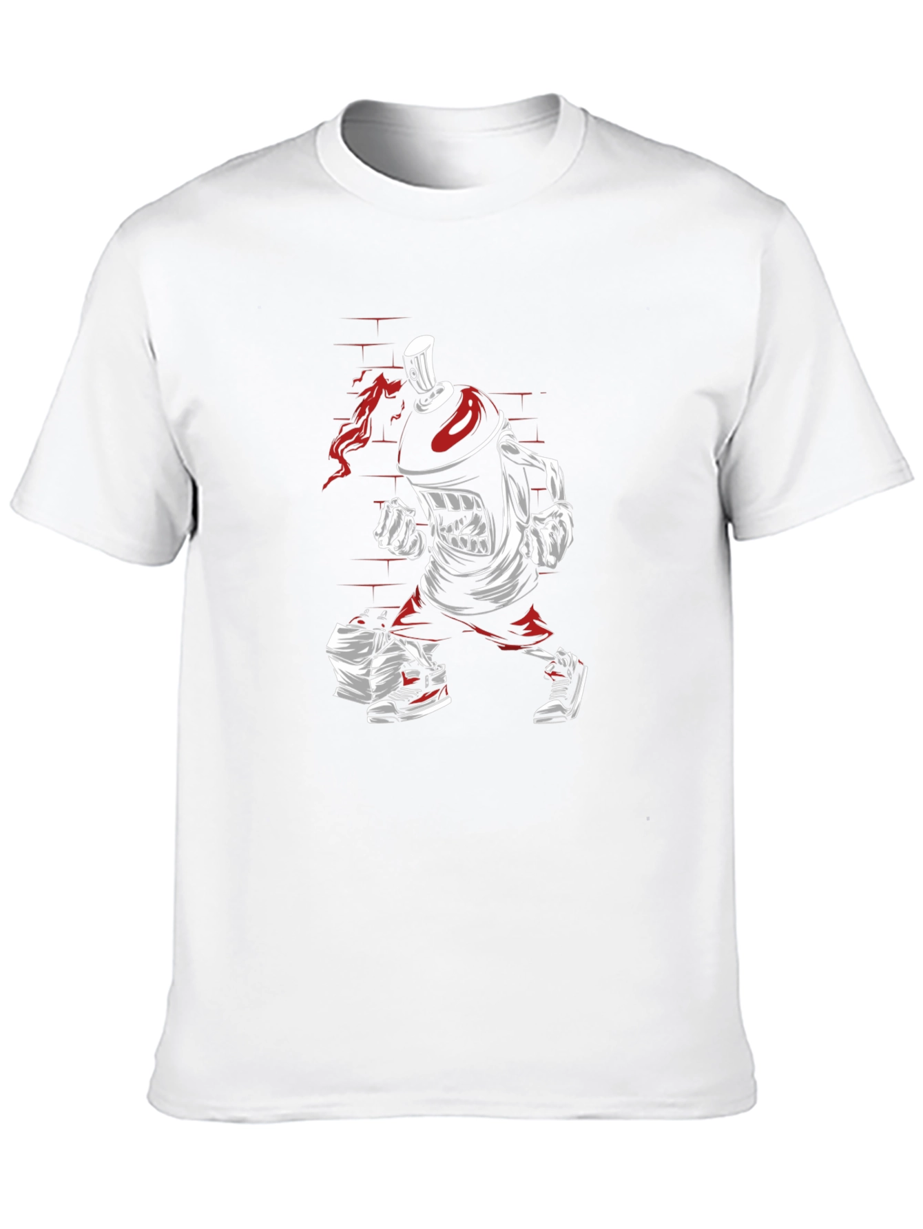 Graffiti Spray Can Graphic Tee - Urban Style Shirt