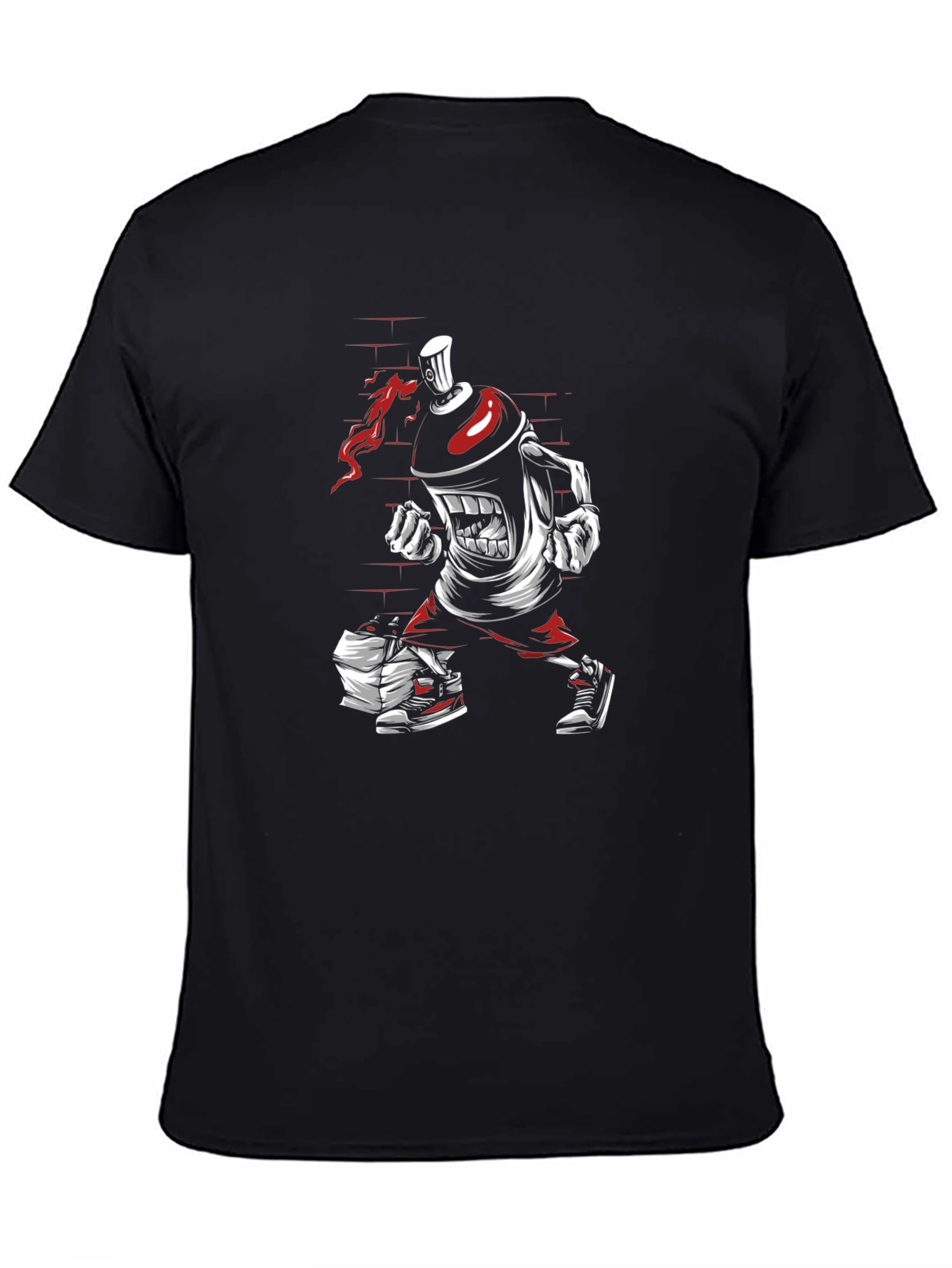 Graffiti Spray Can Graphic Tee - Urban Style Shirt