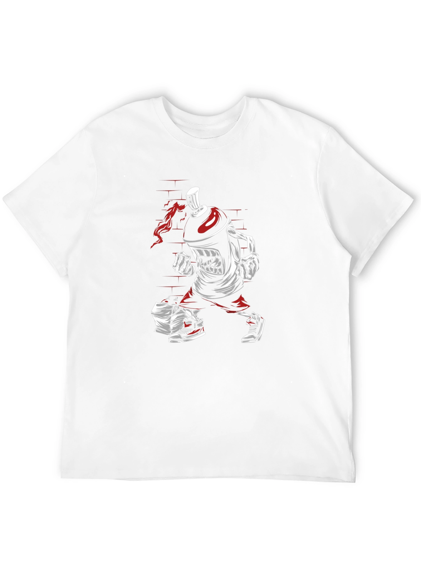 Graffiti Spray Can Graphic Tee - Urban Style Shirt