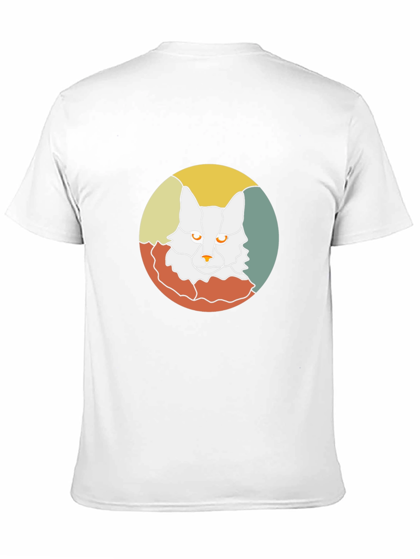 Retro Cat Graphic Tee - Black Cotton T-Shirt