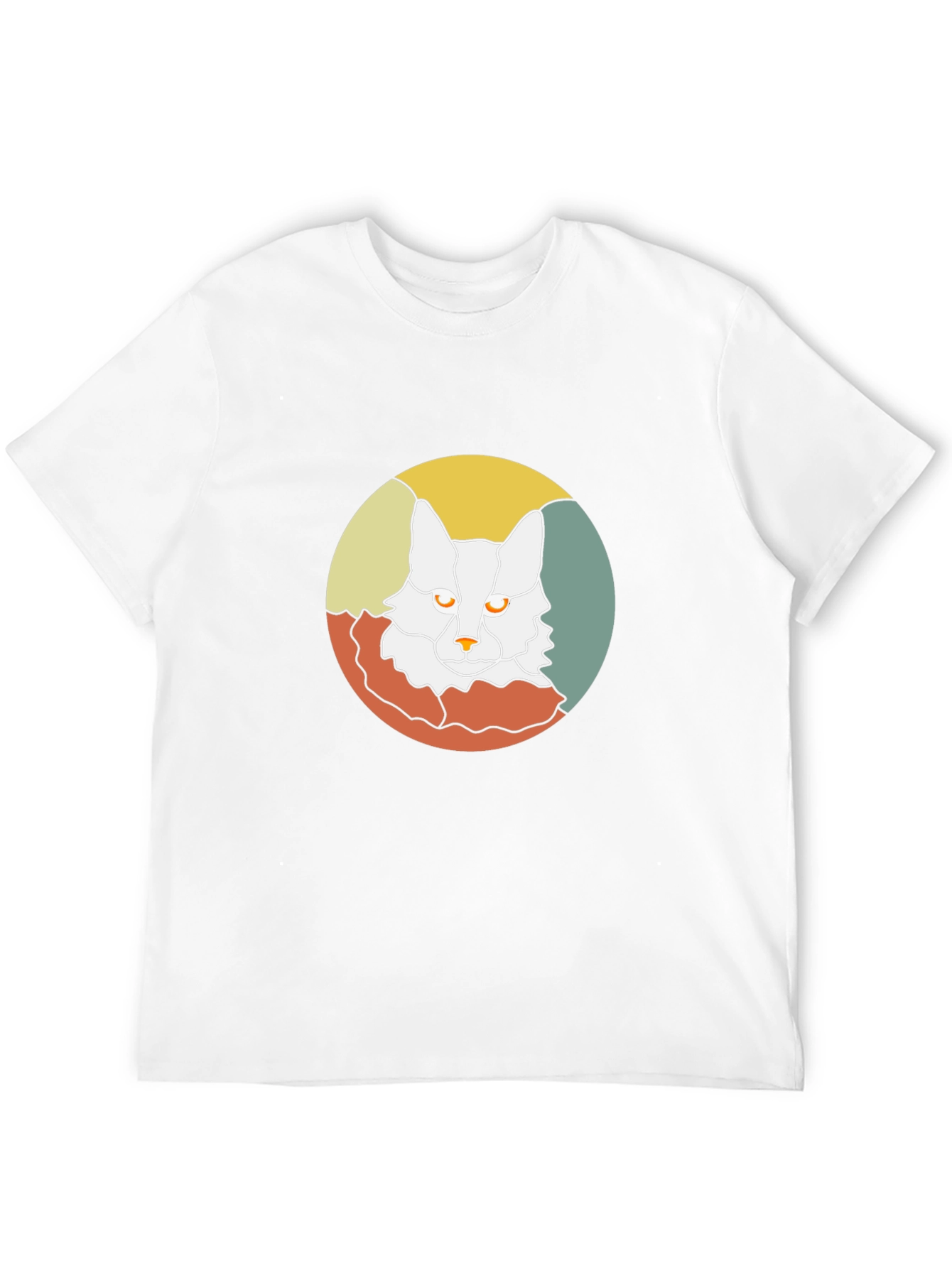 Retro Cat Graphic Tee - Black Cotton T-Shirt