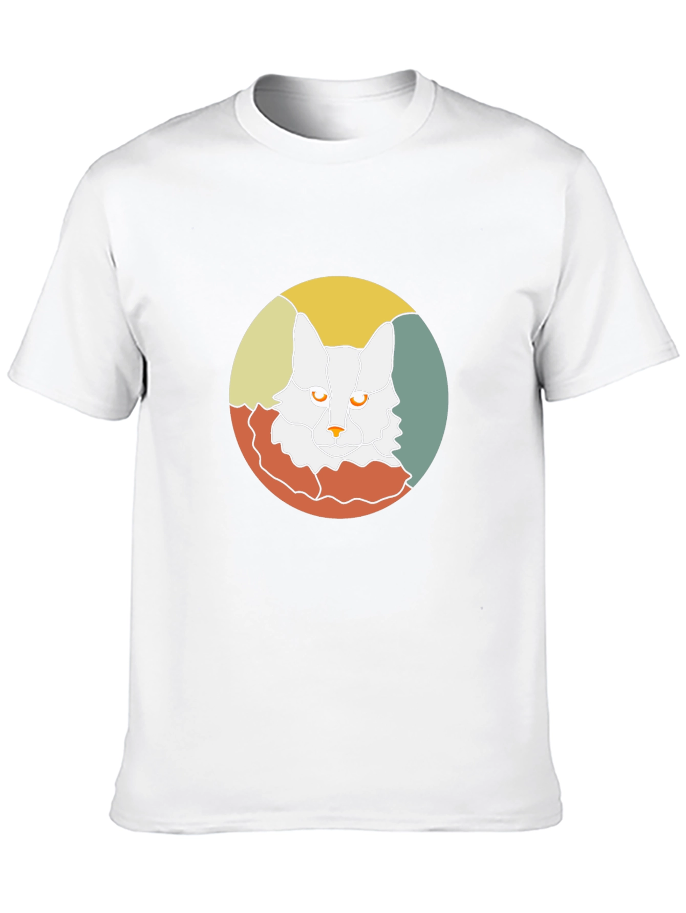 Retro Cat Graphic Tee - Black Cotton T-Shirt