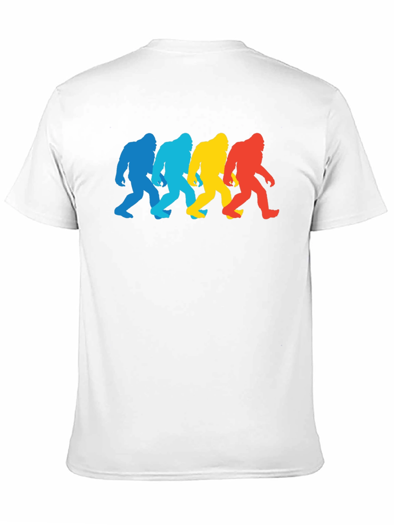 Retro Bigfoot Silhouette Graphic Tee - Black