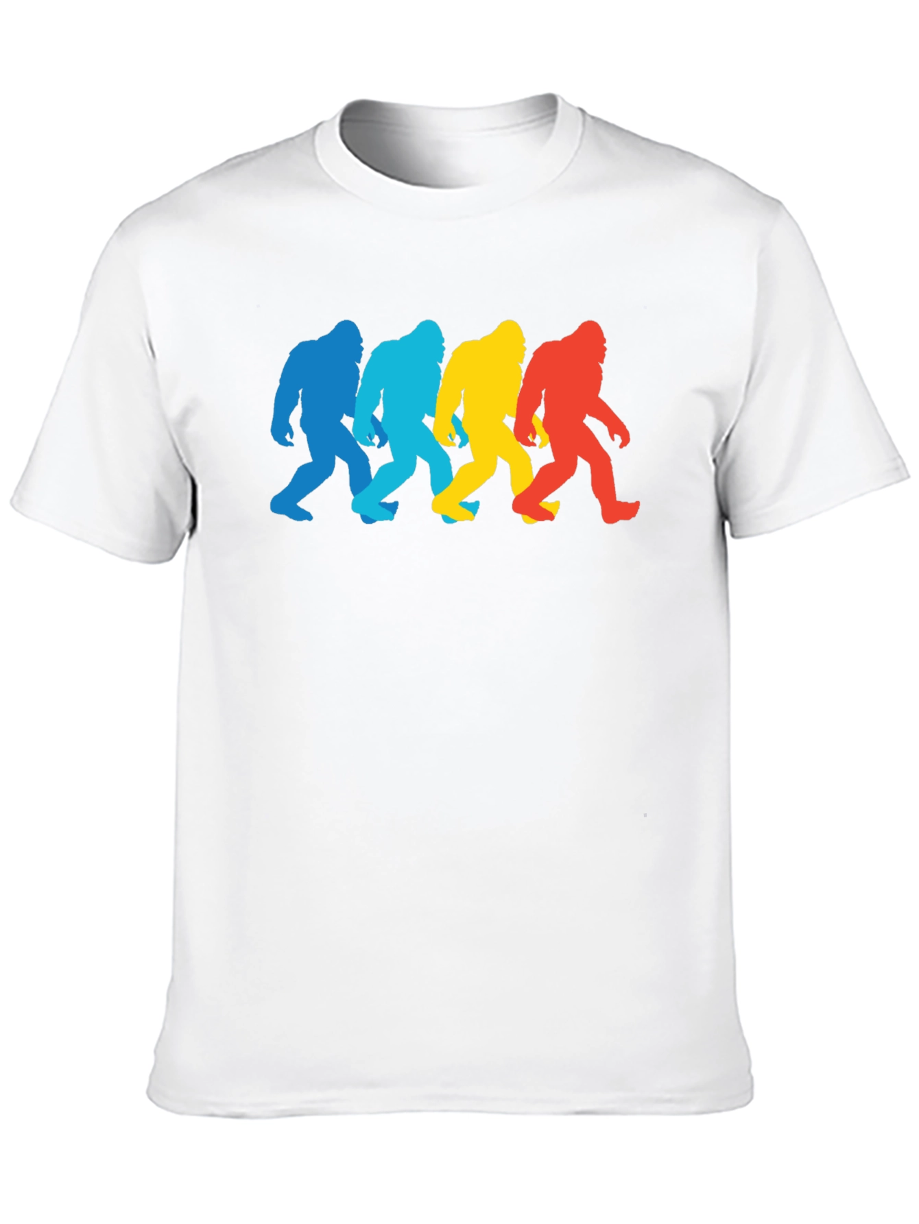 Retro Bigfoot Silhouette Graphic Tee - Black