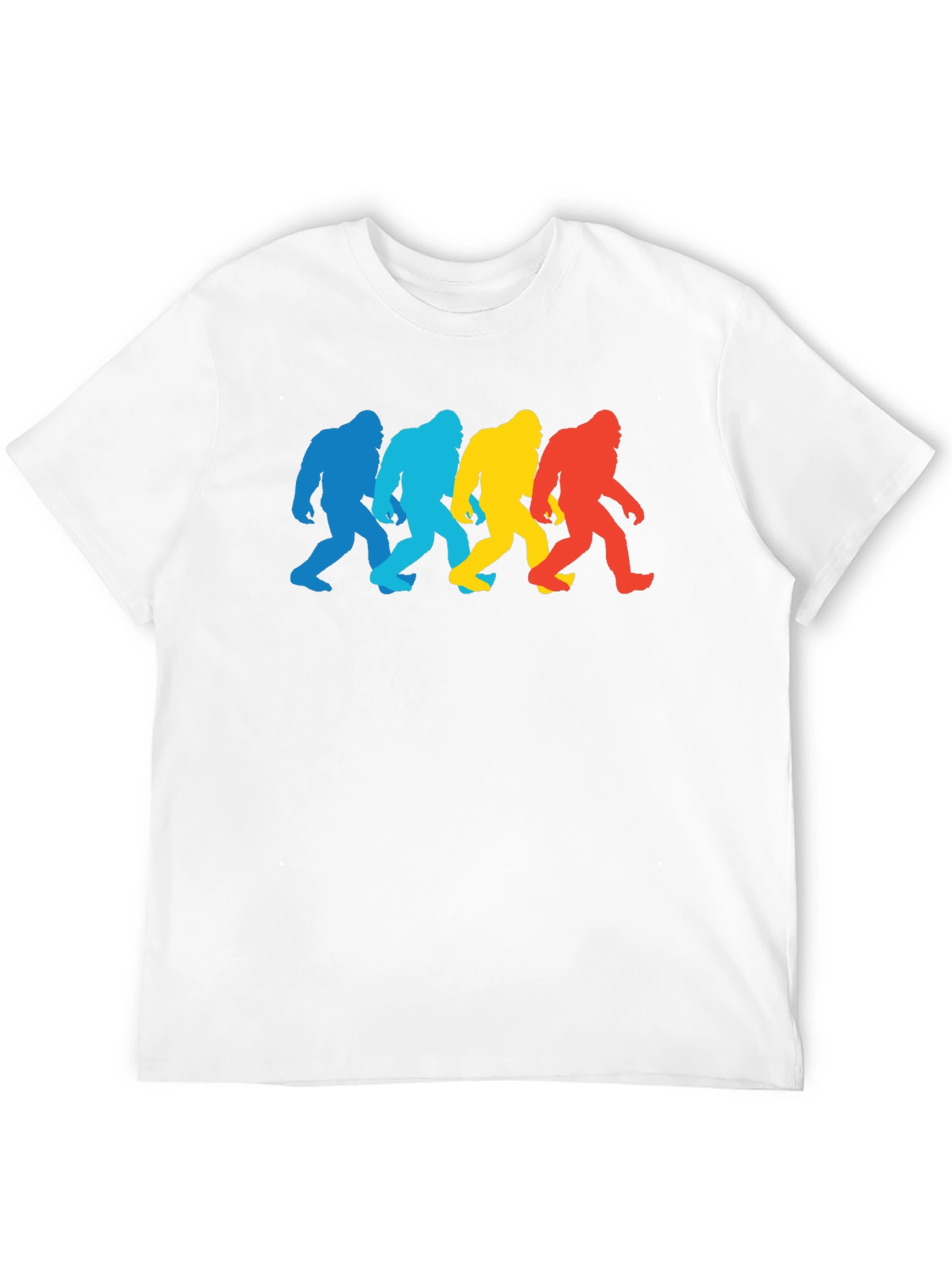 Retro Bigfoot Silhouette Graphic Tee - Black