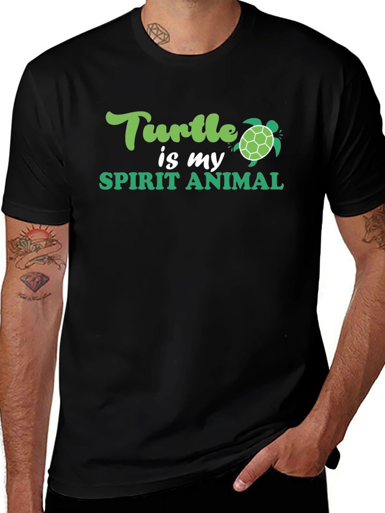Turtle Spirit Animal Graphic T-Shirt
