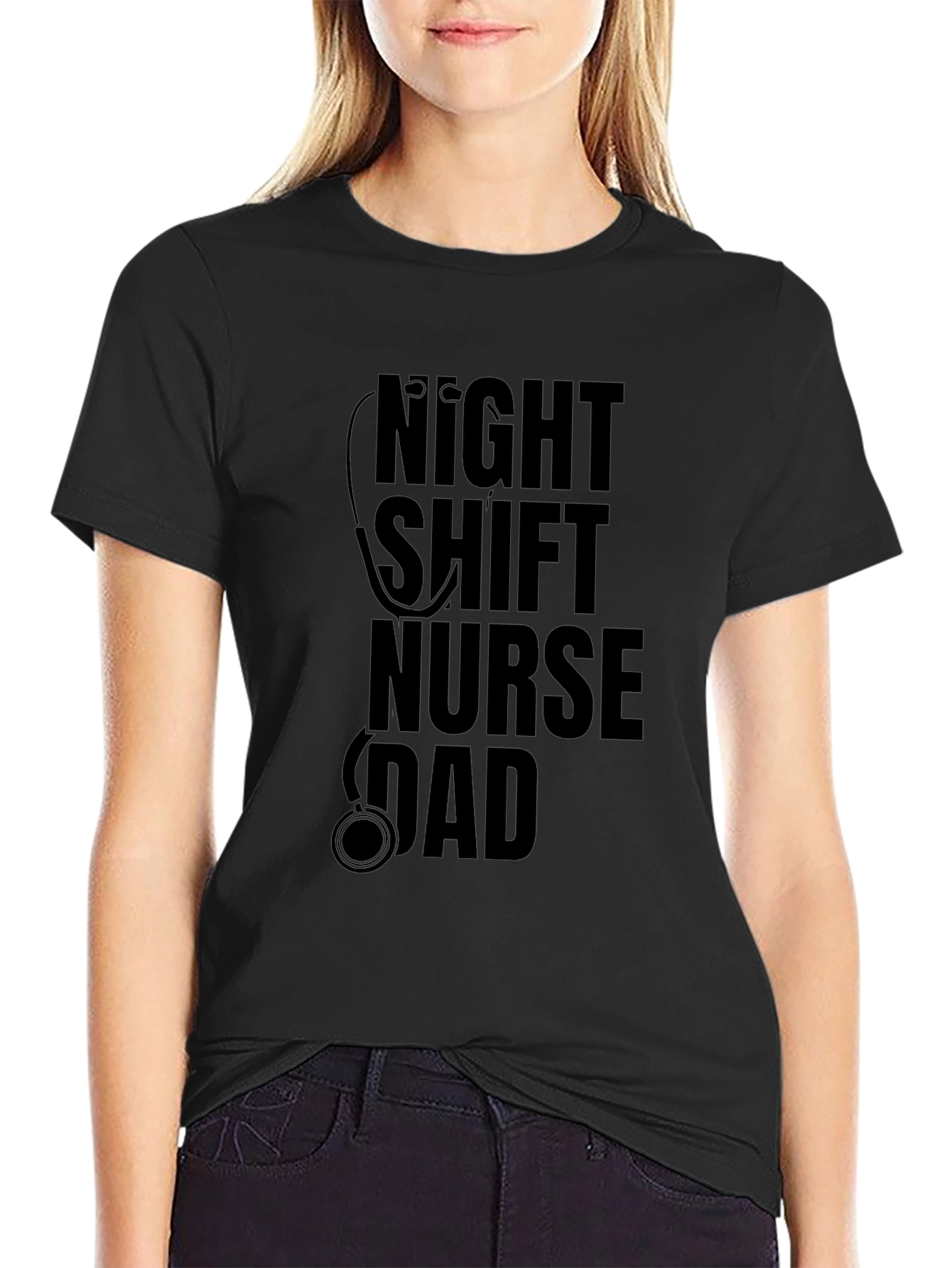 Night Shift Nurse Dad T-Shirt