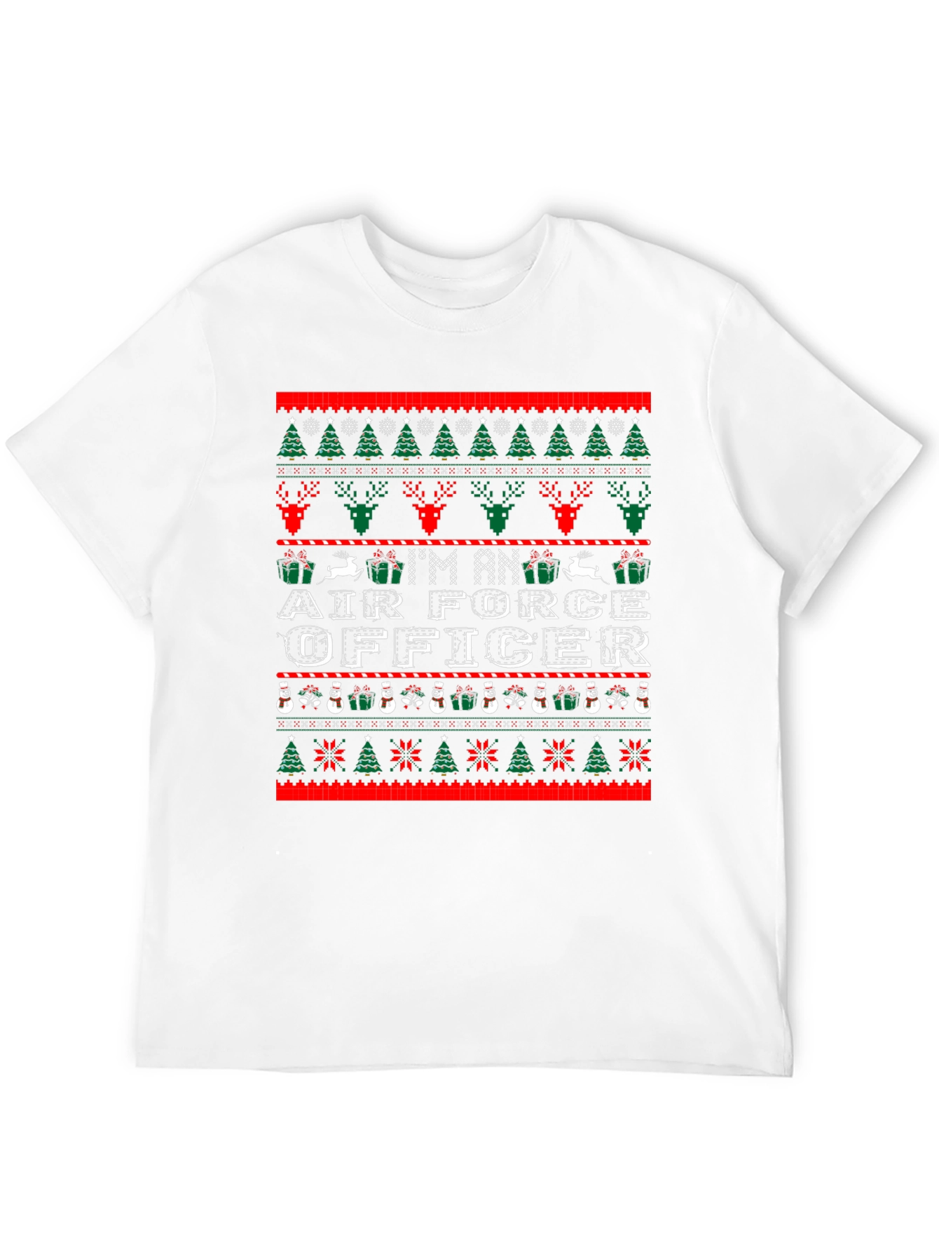 Air Force Officer Ugly Christmas Sweater T-Shirt