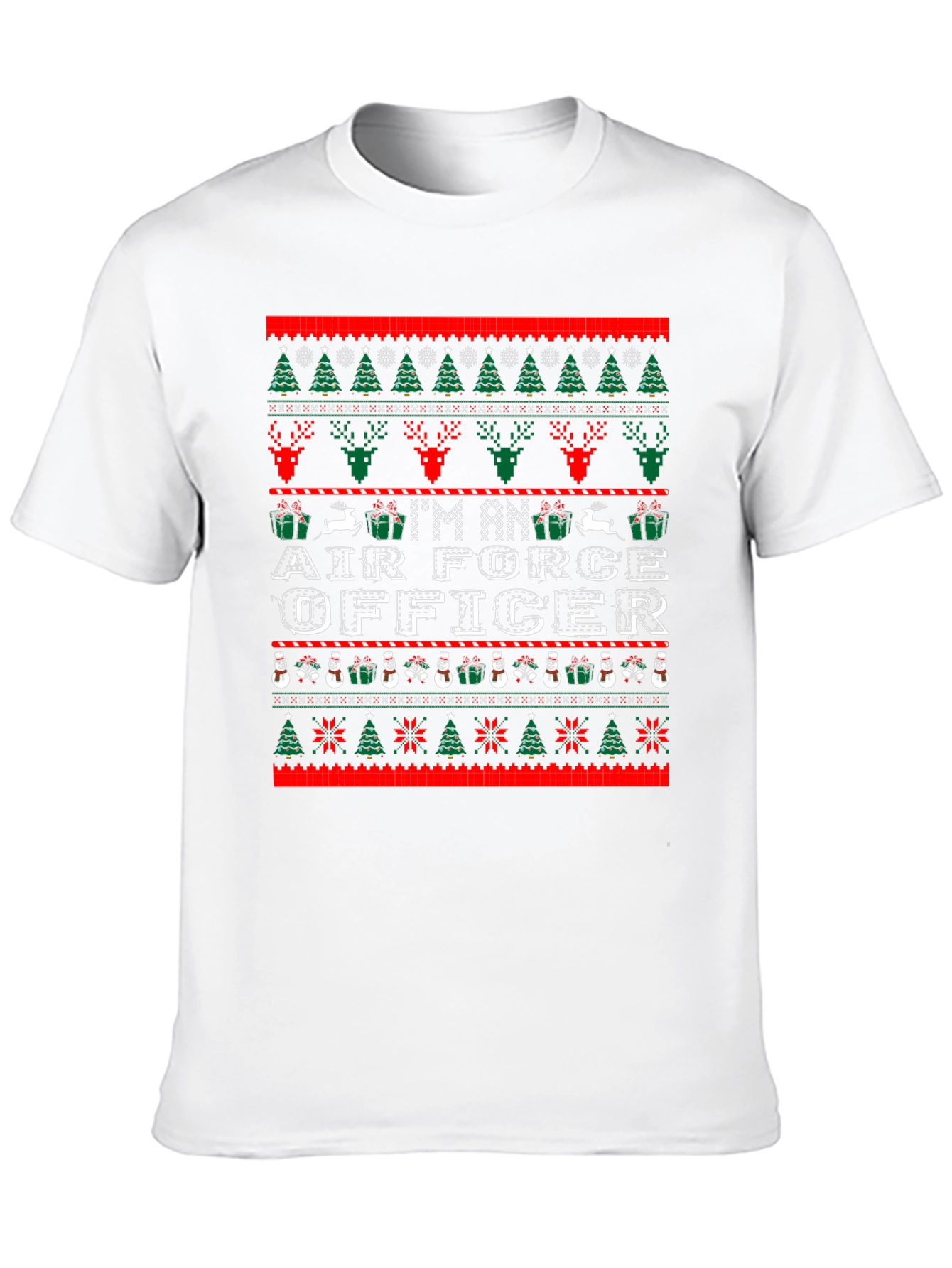 Air Force Officer Ugly Christmas Sweater T-Shirt