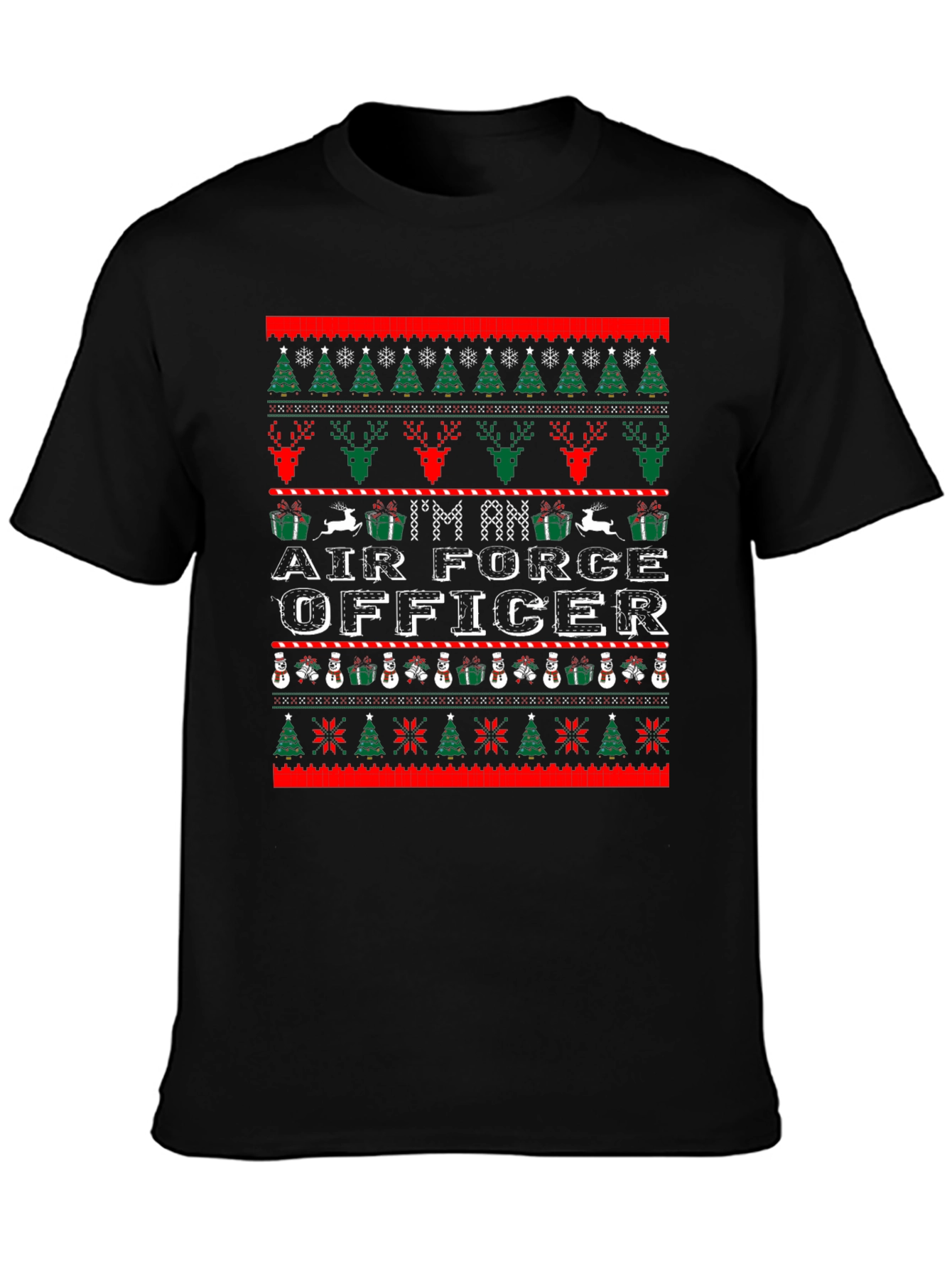 Air Force Officer Ugly Christmas Sweater T-Shirt