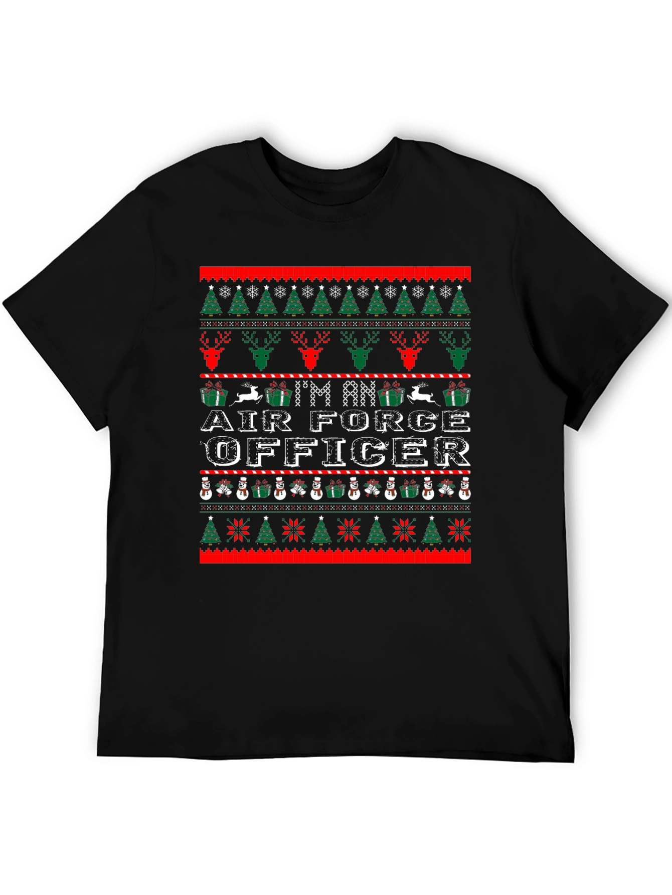 Air Force Officer Ugly Christmas Sweater T-Shirt