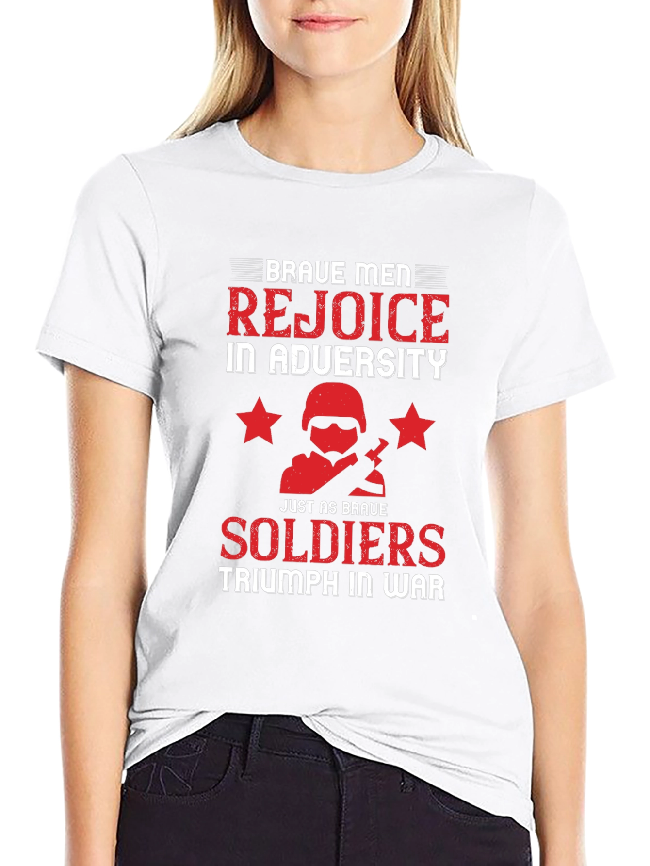 Brave Men Rejoice T-Shirt - Military Tribute