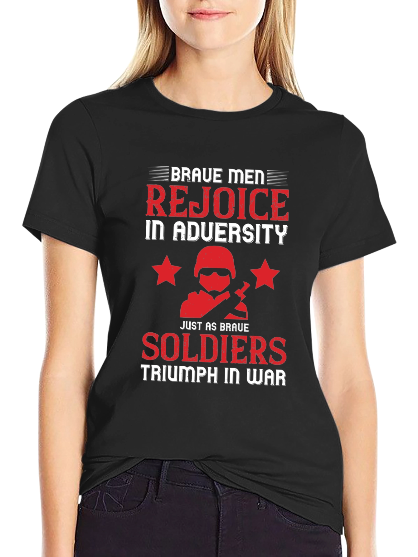 Brave Men Rejoice T-Shirt - Military Tribute