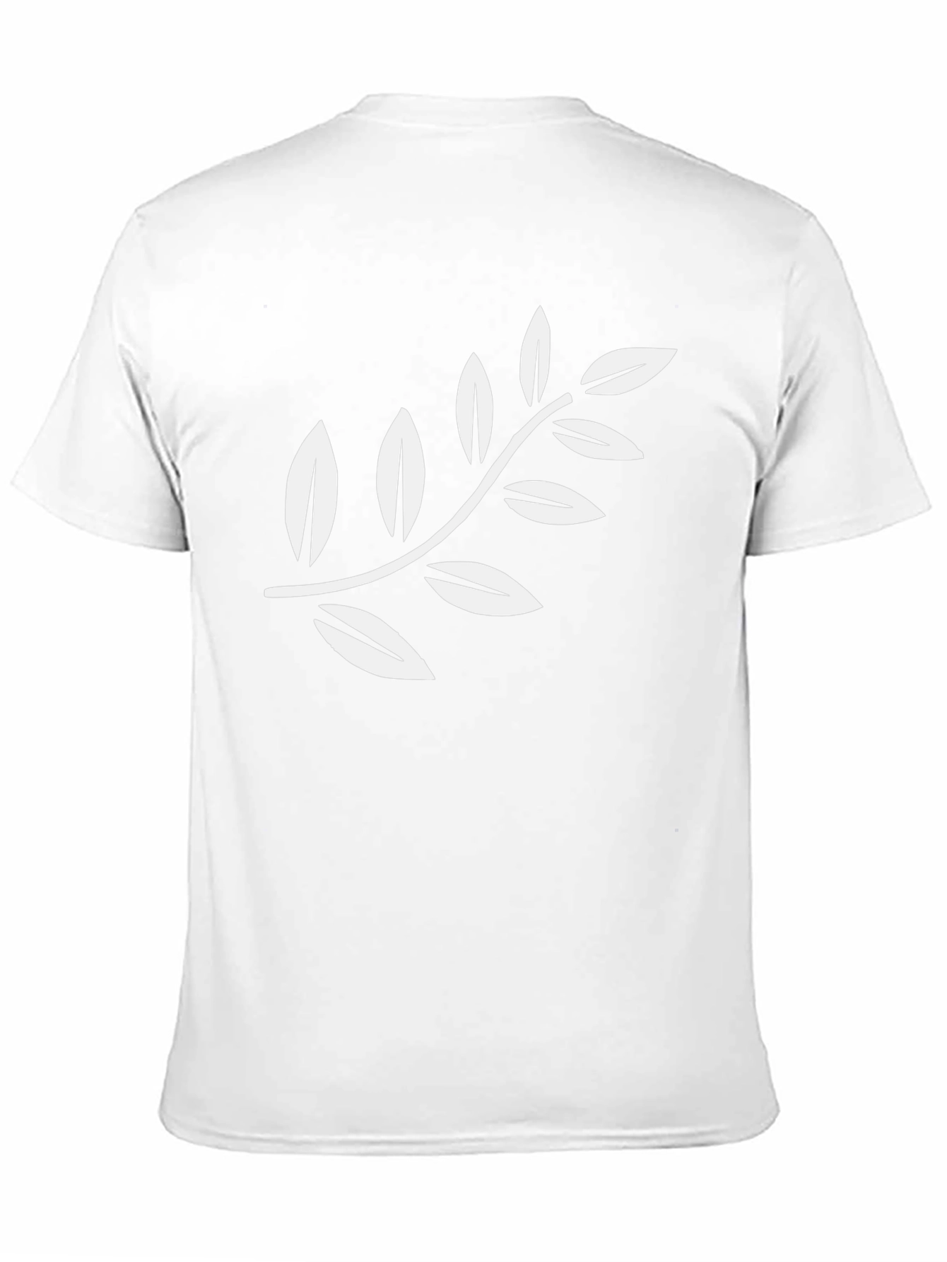 Olive Branch Graphic Tee - Black Cotton Casual Shirt