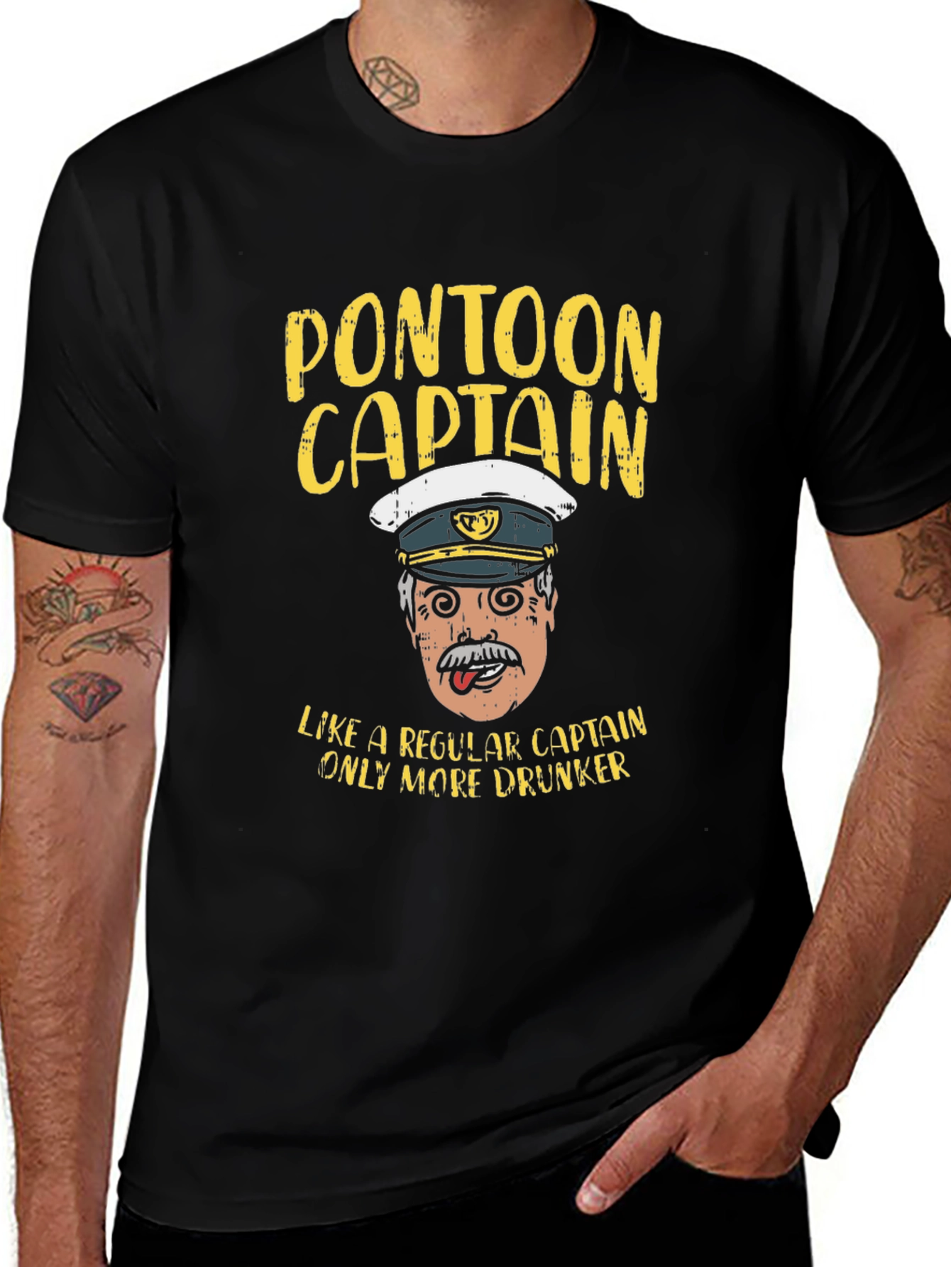 Pontoon Captain T-Shirt - Humorous Boating Tee