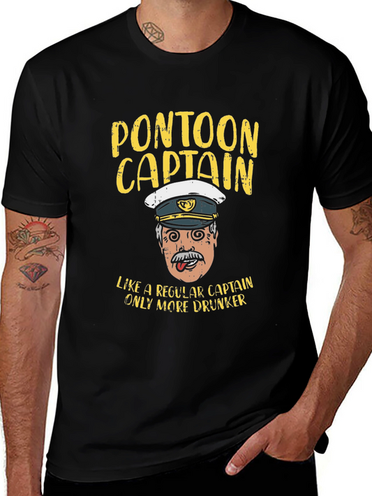 Pontoon Captain T-Shirt - Humorous Boating Tee