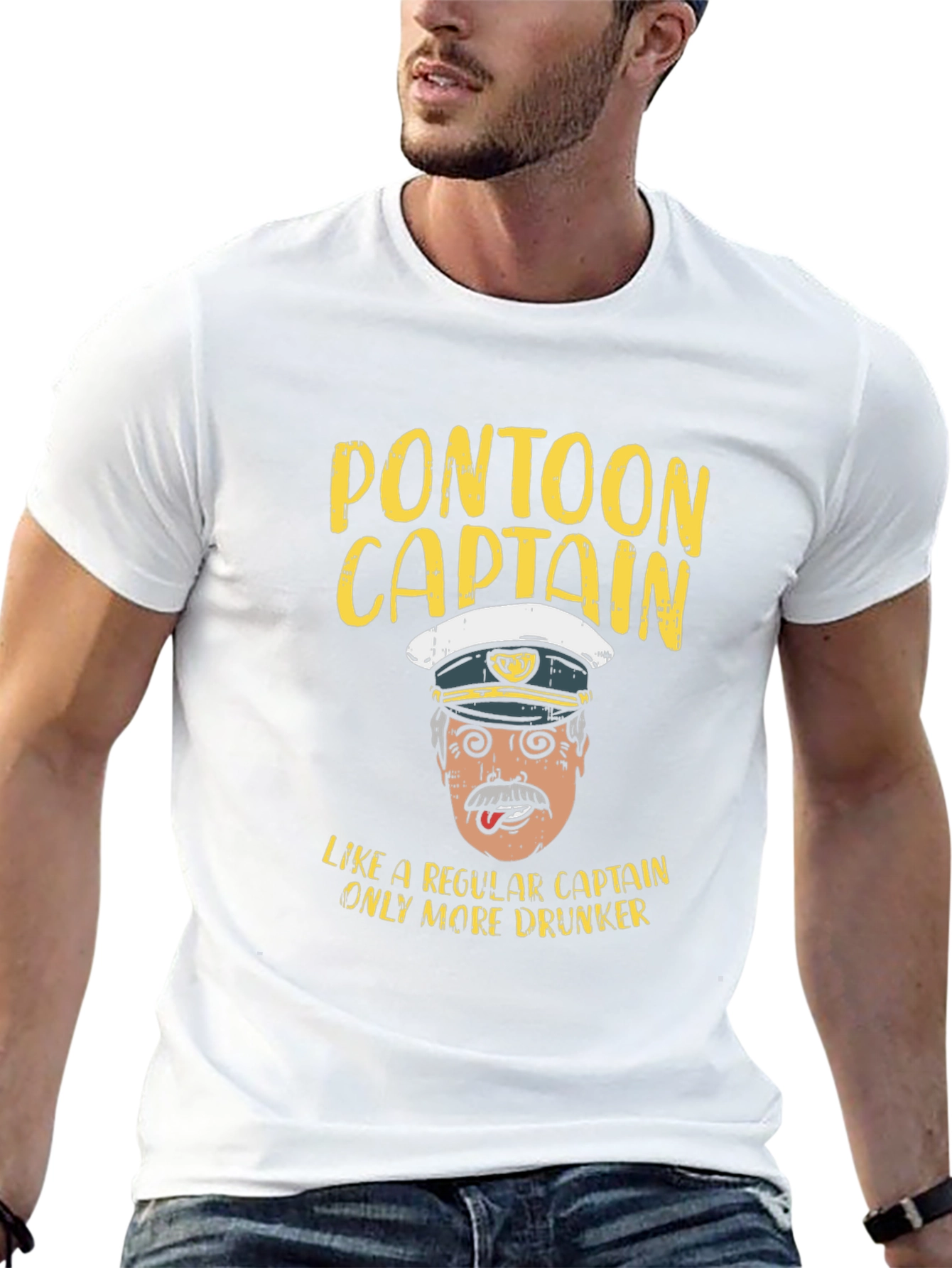 Pontoon Captain T-Shirt - Humorous Boating Tee