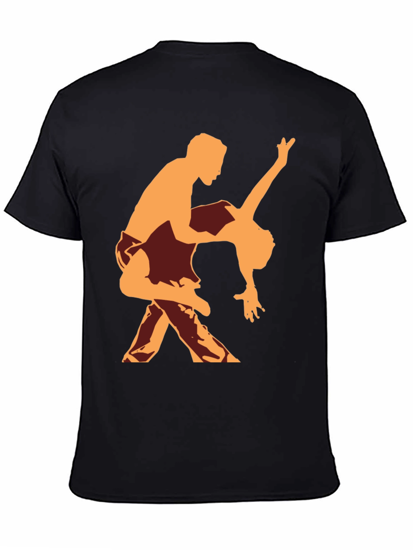 Dancing Silhouette Graphic Tee - Black