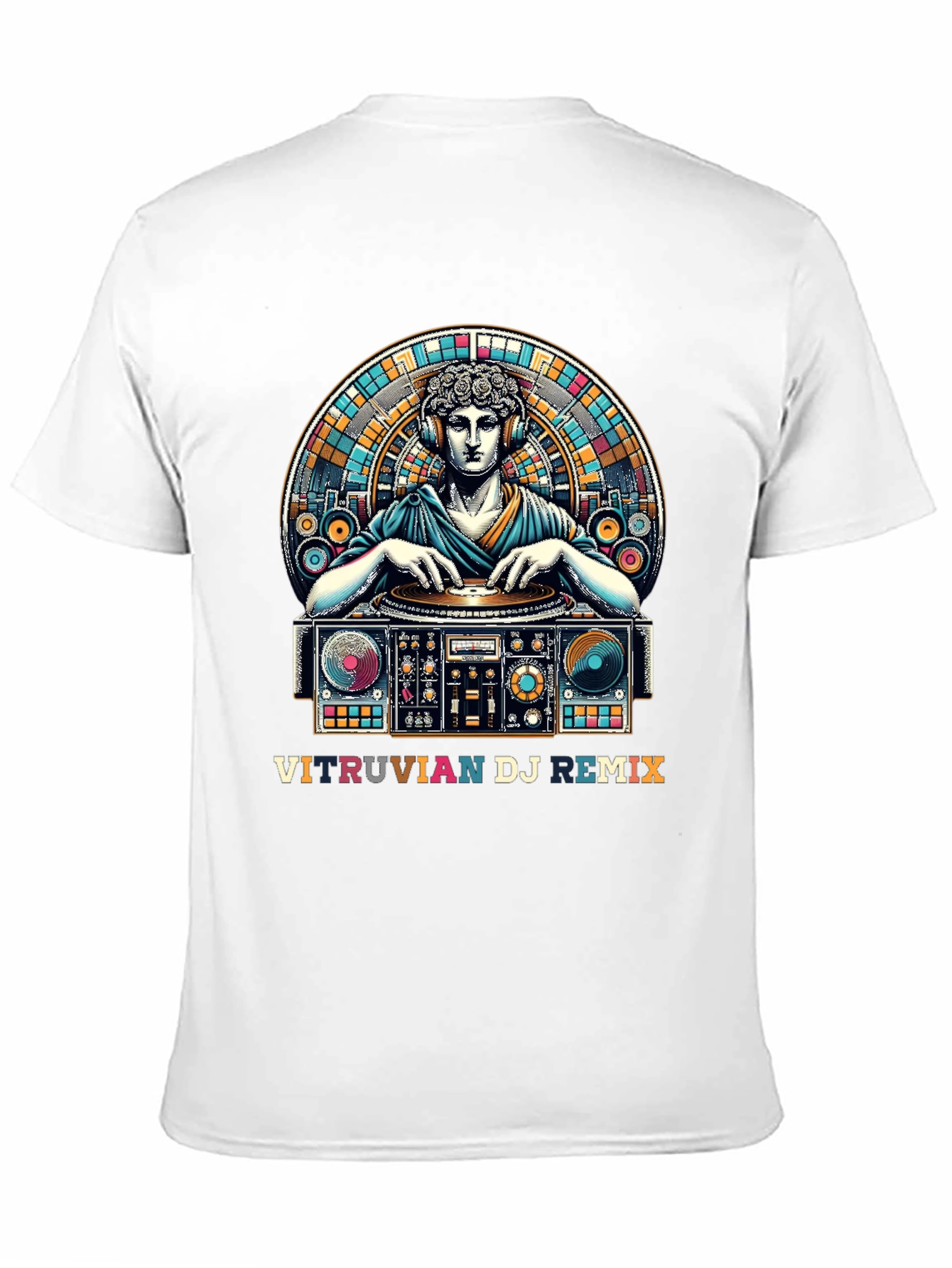 Vitruvian DJ Remix Graphic Tee