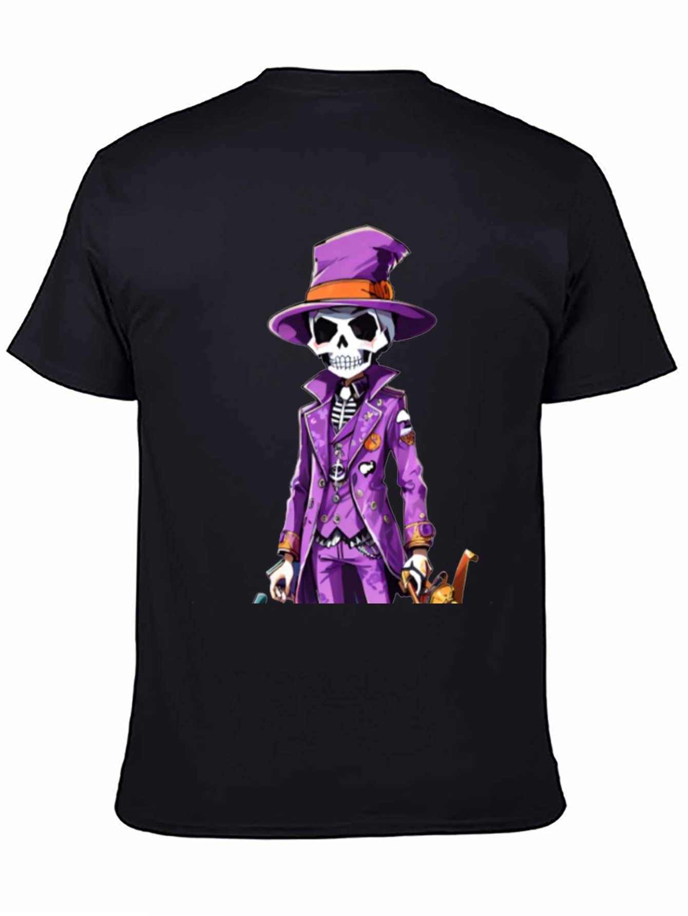 Skeleton in Purple Suit T-Shirt