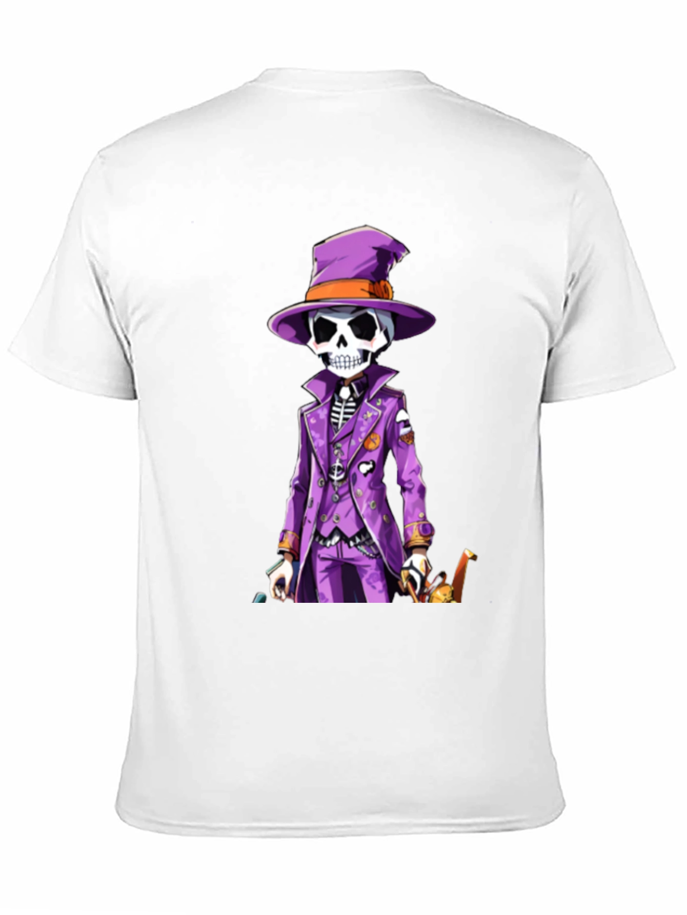 Skeleton in Purple Suit T-Shirt