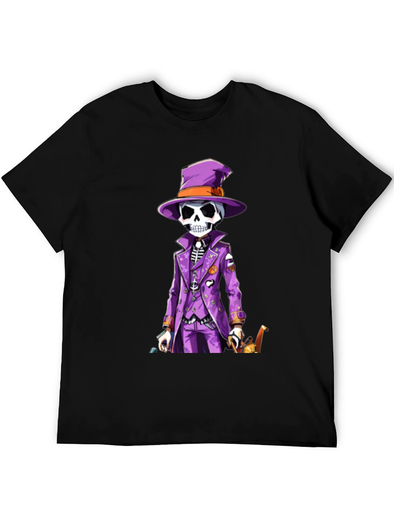 Skeleton in Purple Suit T-Shirt