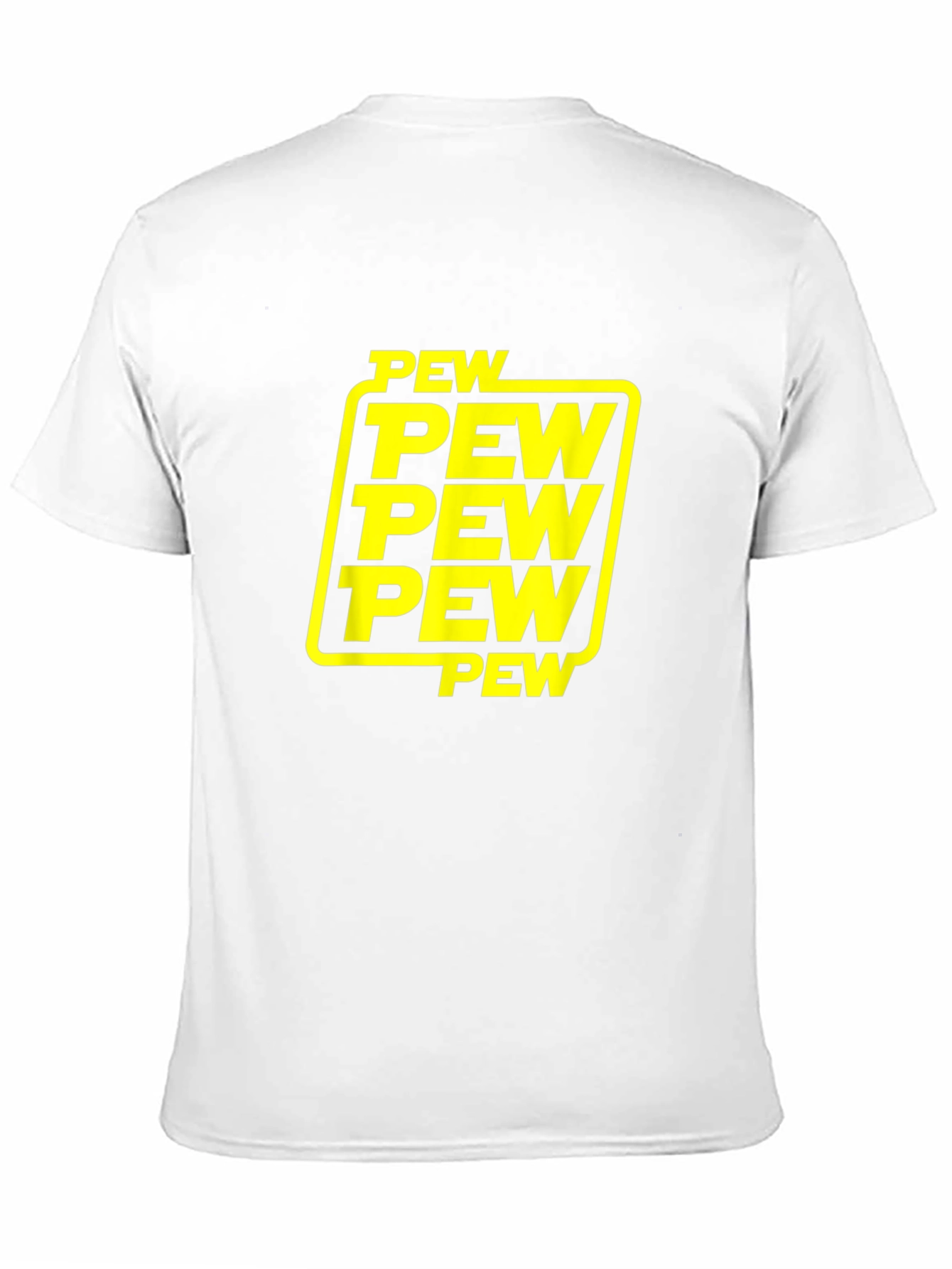 Pew Pew Pew Graphic T-Shirt - Black Cotton Tee