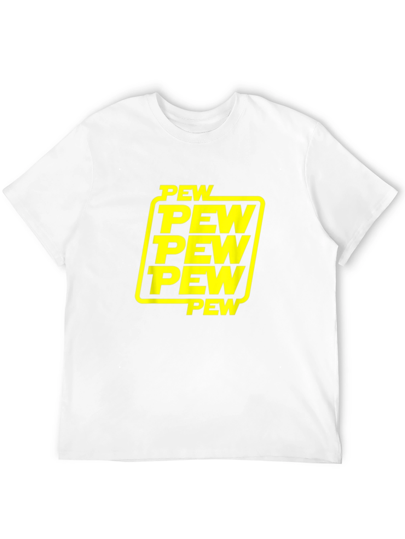 Pew Pew Pew Graphic T-Shirt - Black Cotton Tee