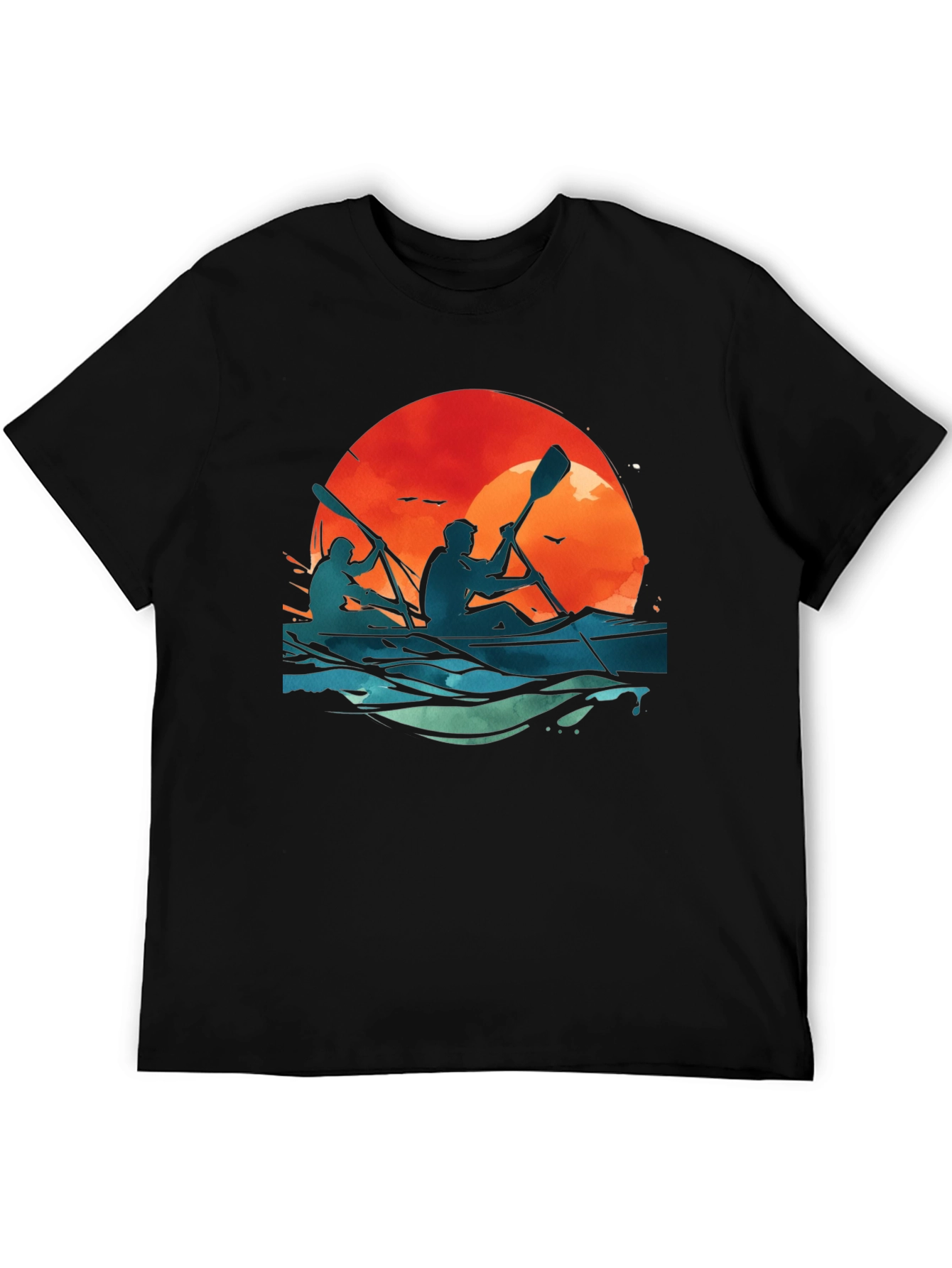 Kayaking Sunset Graphic Tee
