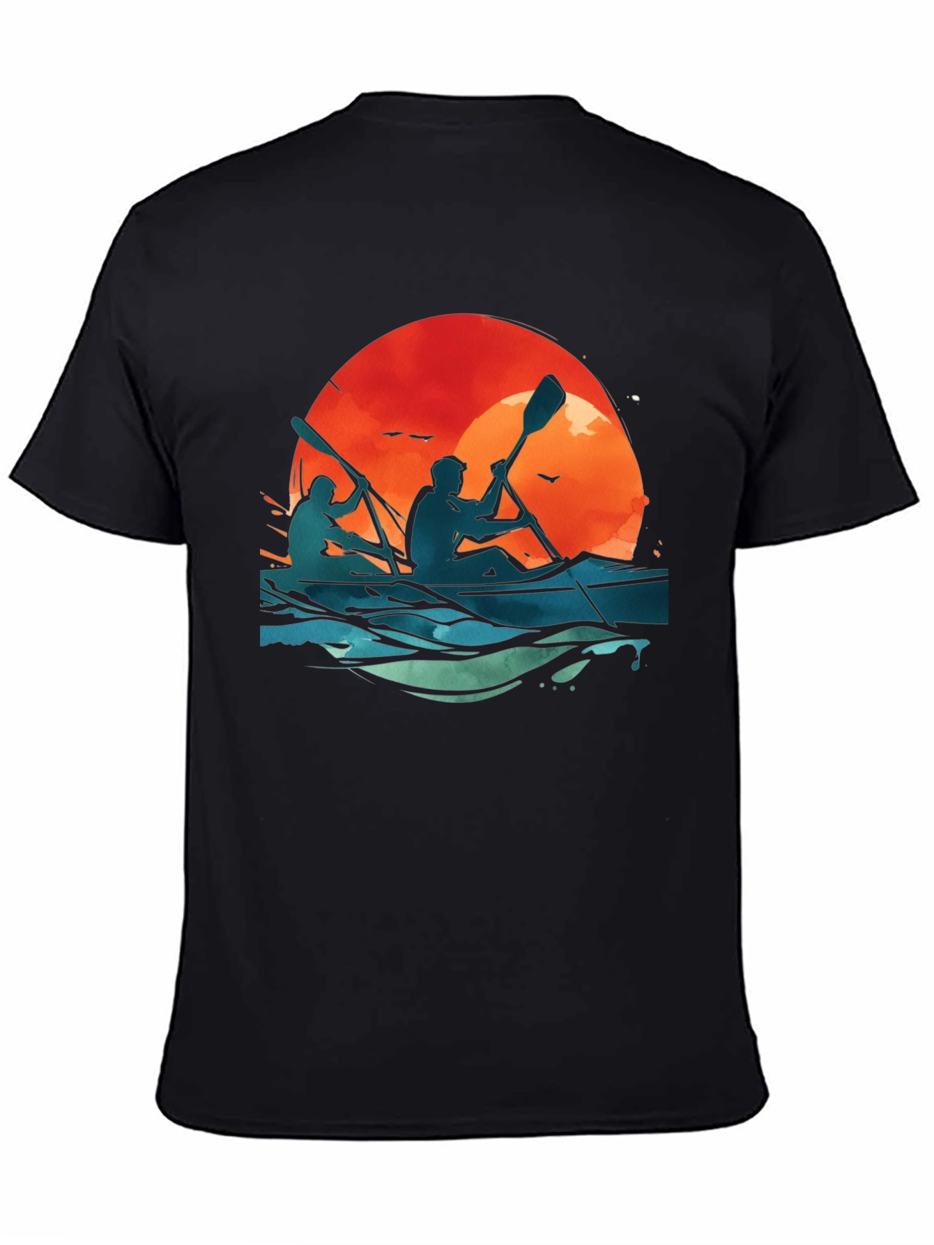 Kayaking Sunset Graphic Tee