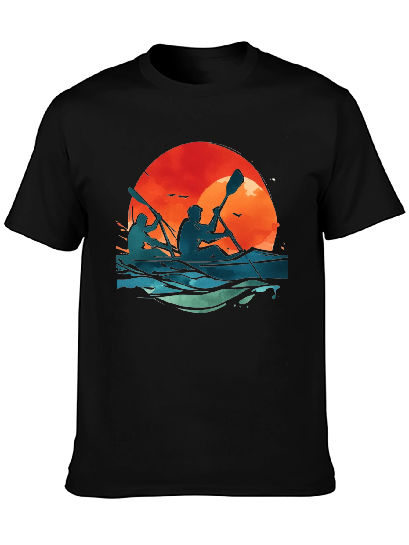 Kayaking Sunset Graphic Tee