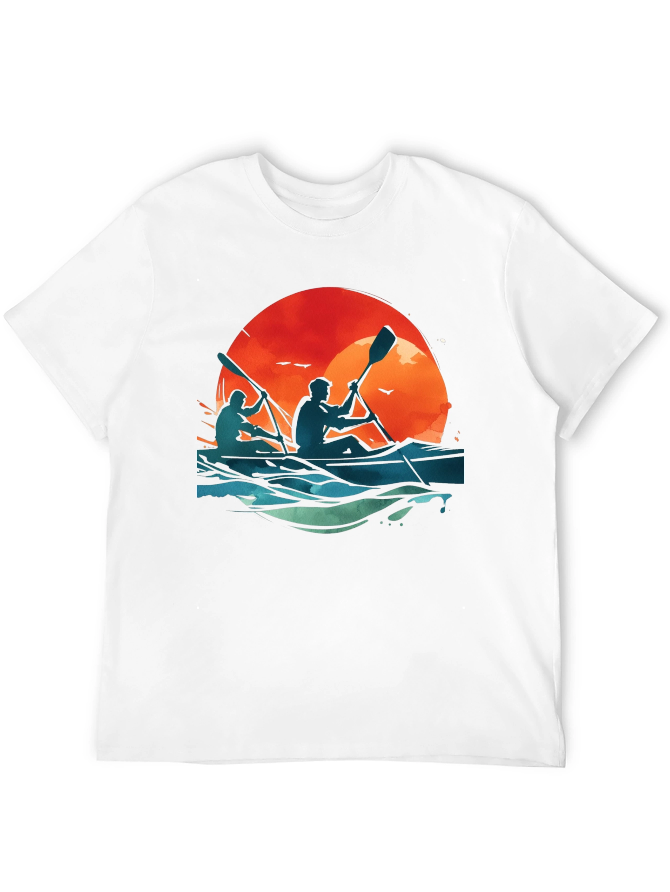 Kayaking Sunset Graphic Tee