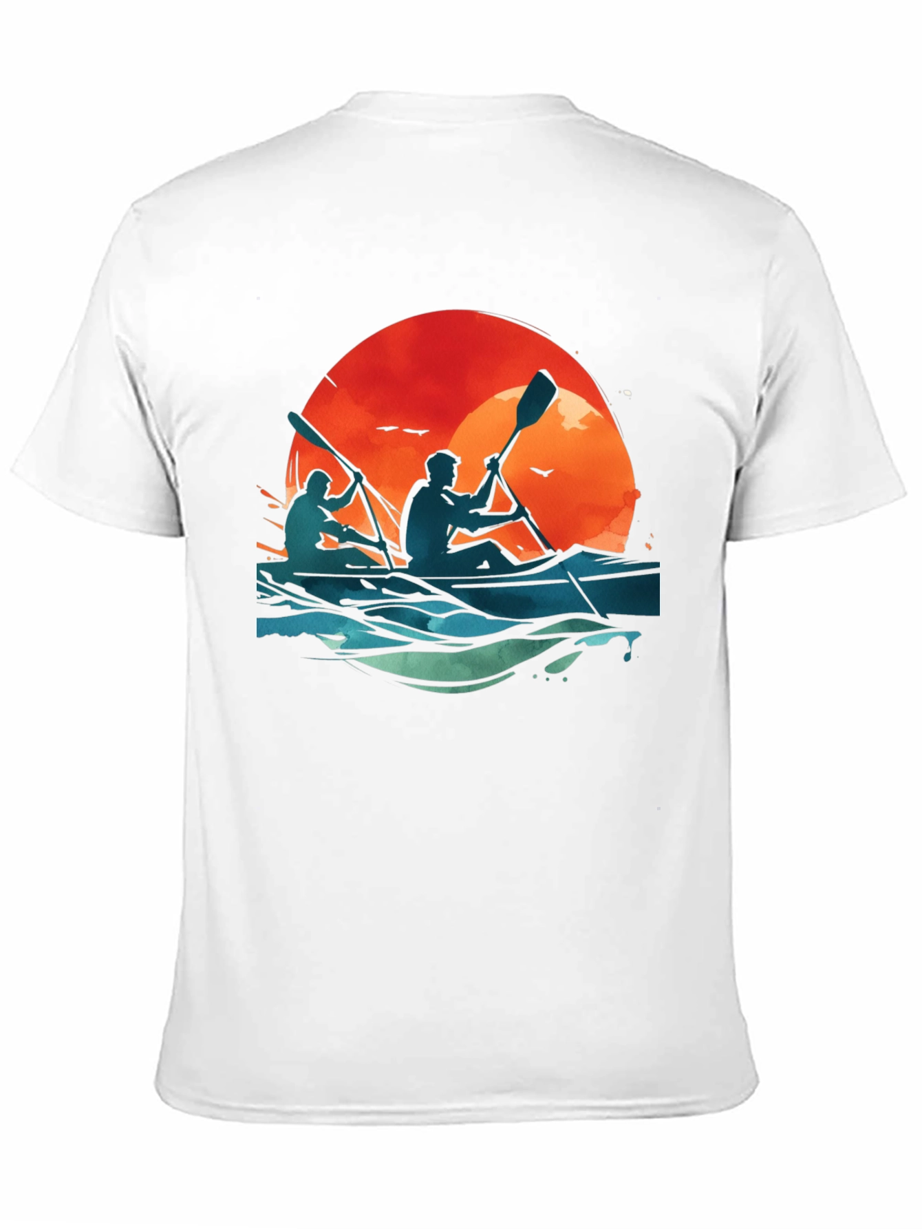 Kayaking Sunset Graphic Tee