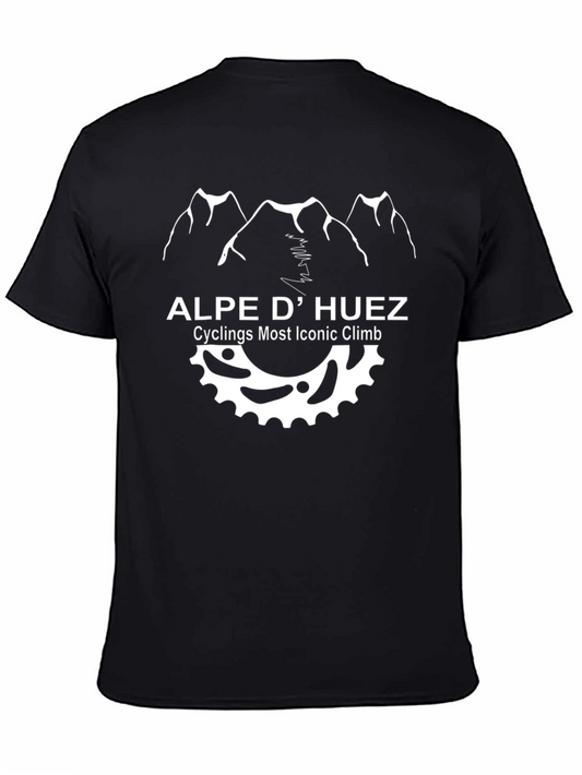 Alpe D Huez Cycling T-Shirt - Iconic Climb Design