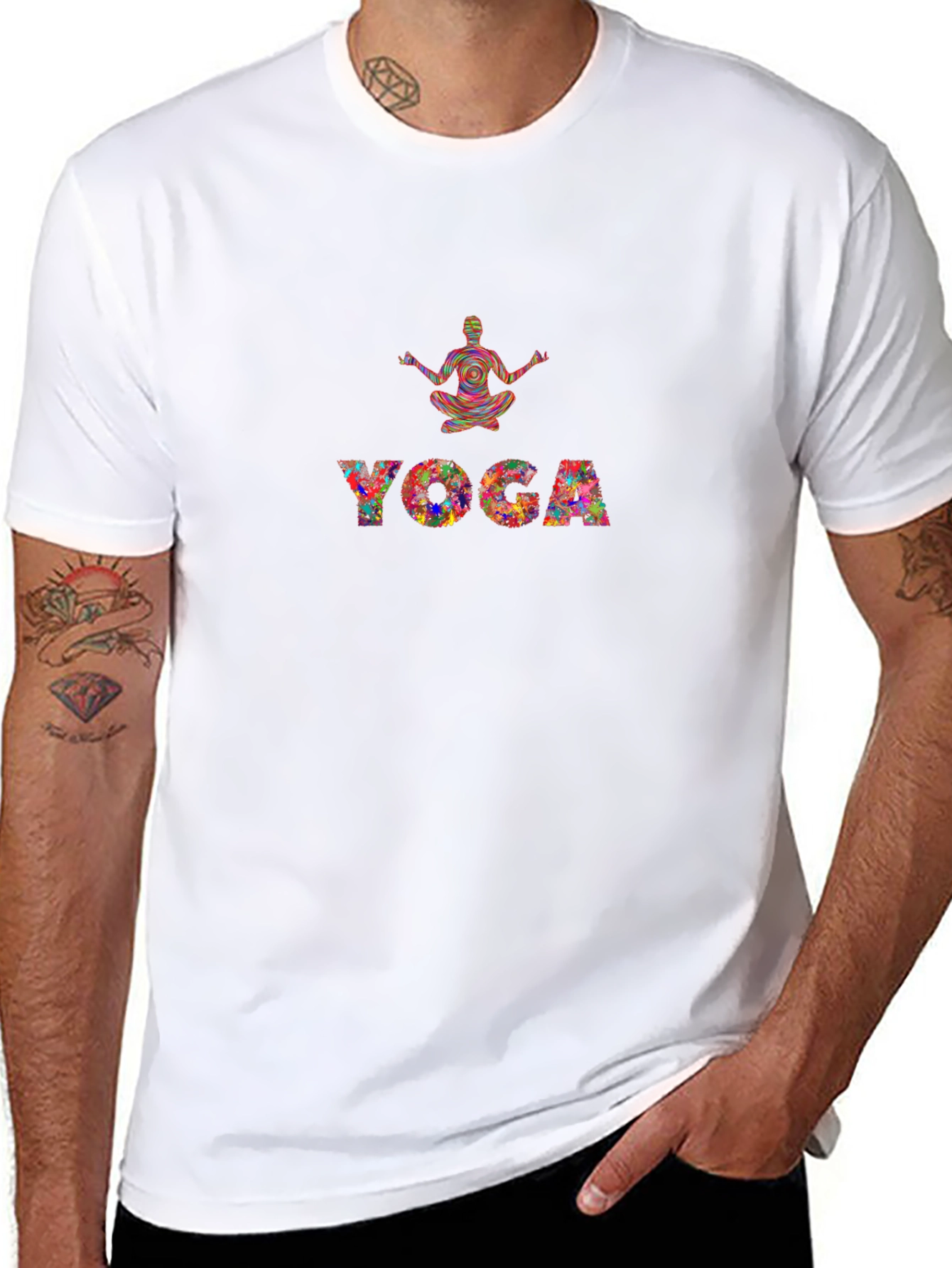 Yoga Graphic T-Shirt - Meditative Style