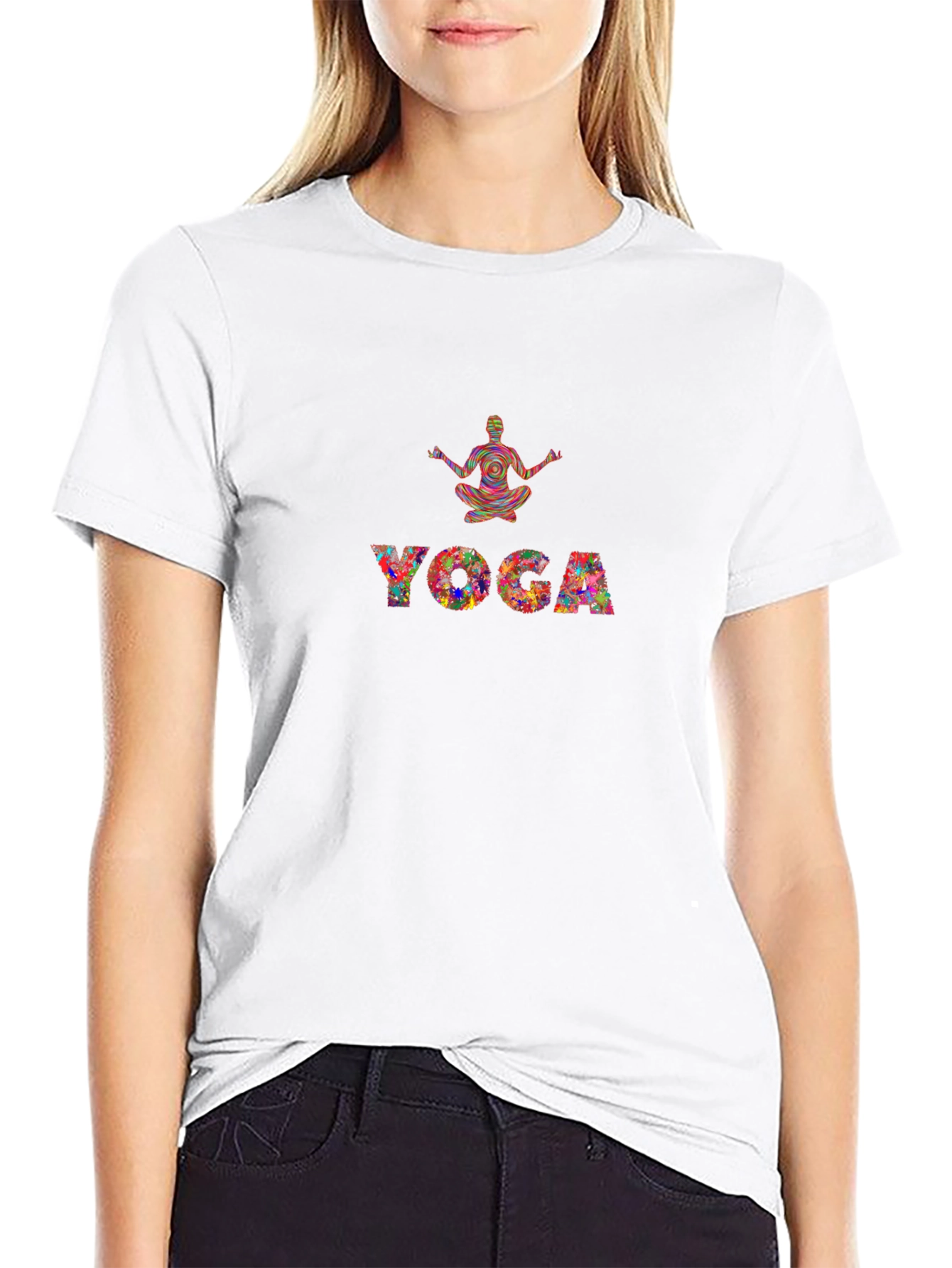 Yoga Graphic T-Shirt - Meditative Style
