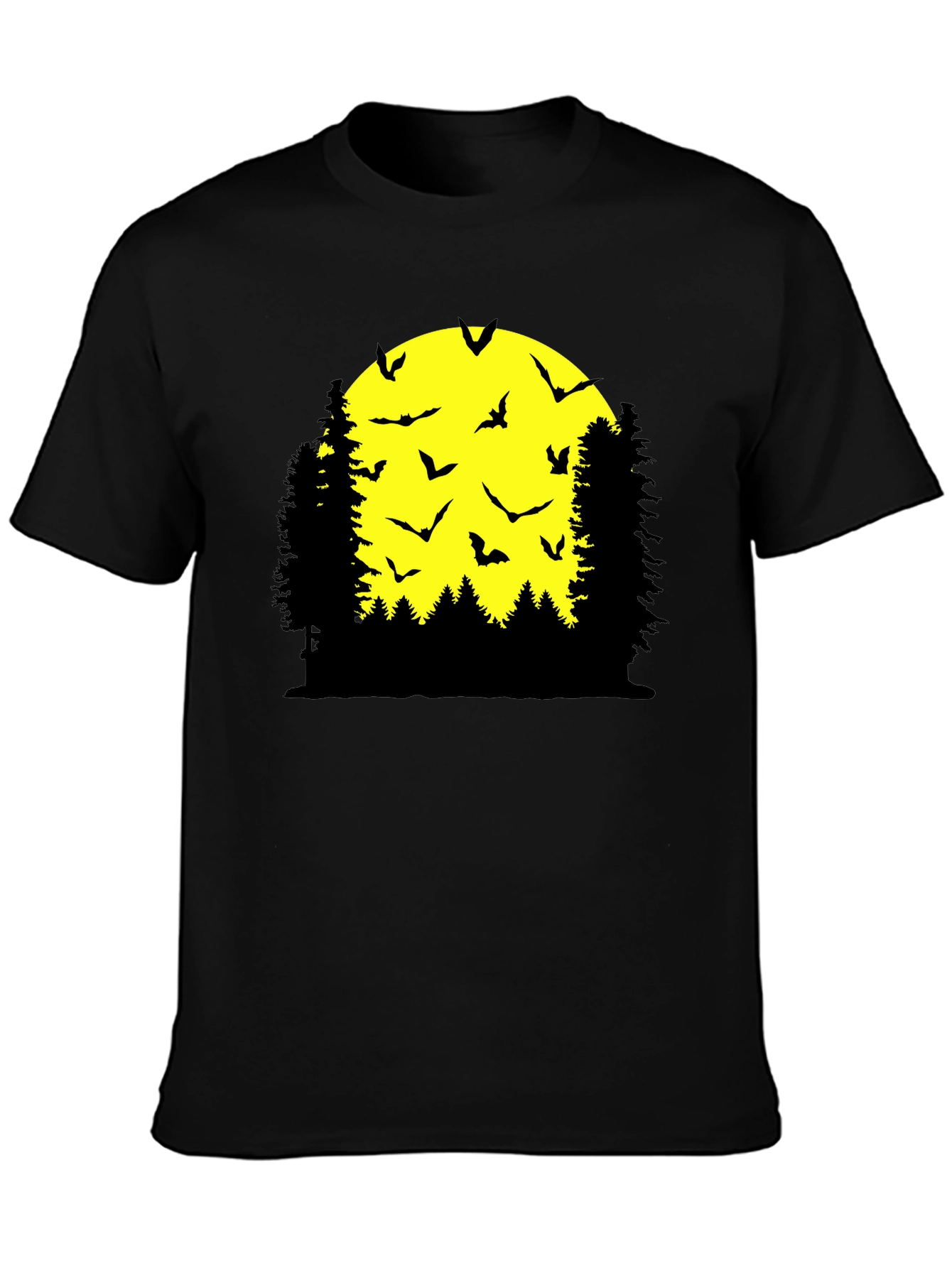 Halloween Bats Moon T-Shirt