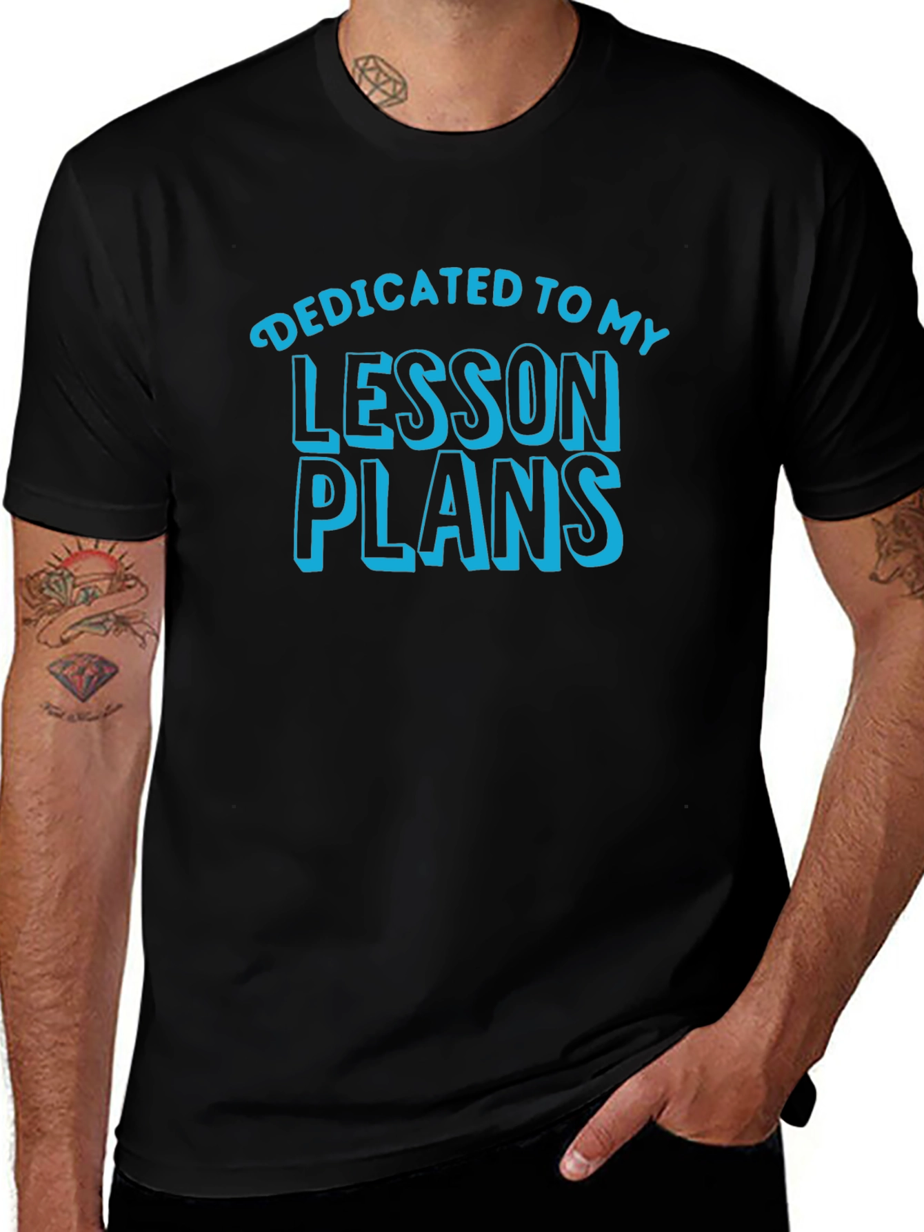 Dedicated to Lesson Plans Black T-Shirt