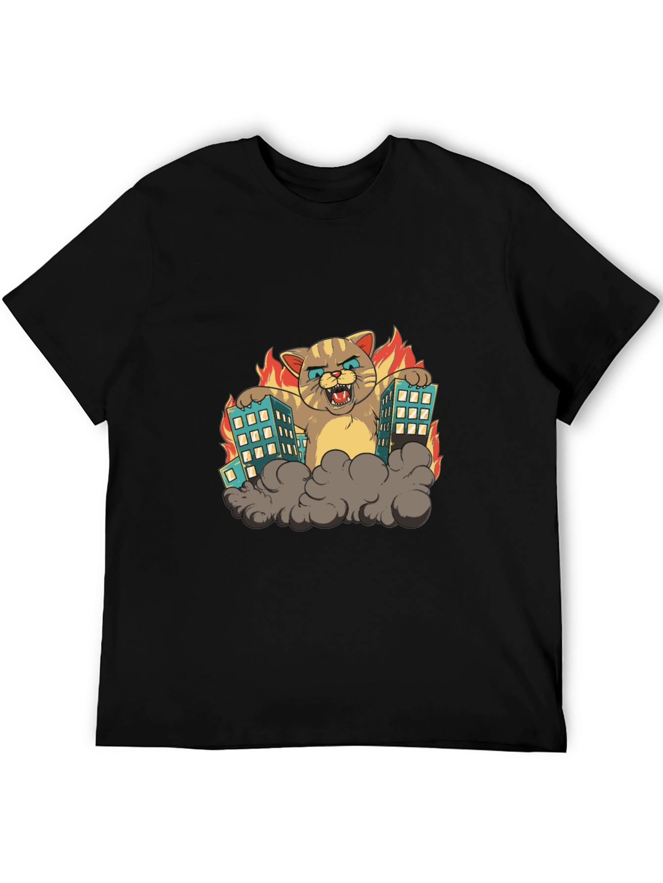 Catzilla T-Shirt - Monster Cat Attack Tee