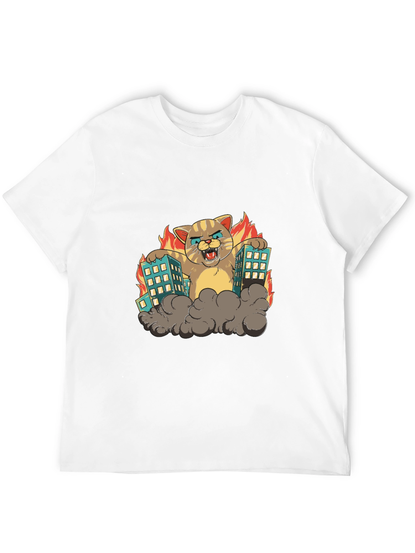 Catzilla T-Shirt - Monster Cat Attack Tee