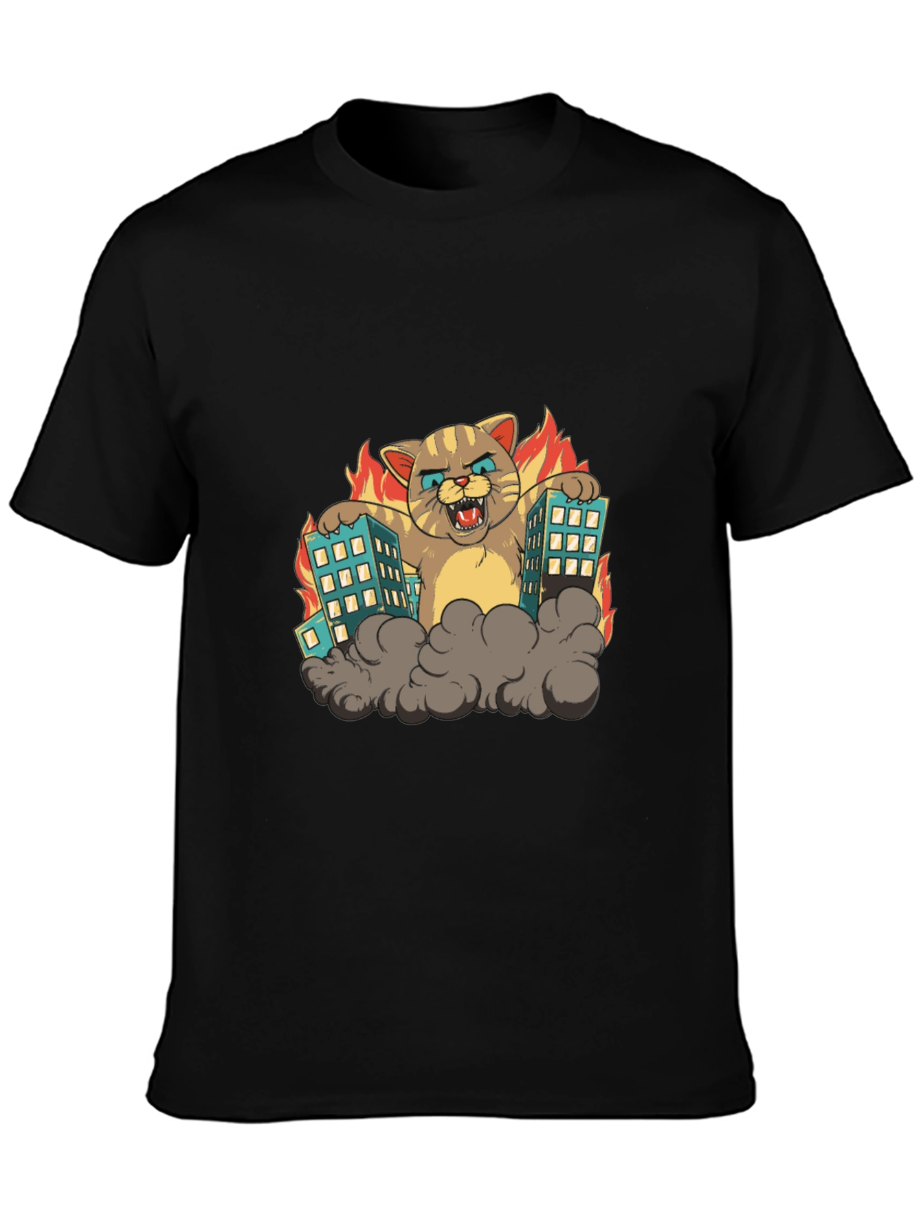 Catzilla T-Shirt - Monster Cat Attack Tee