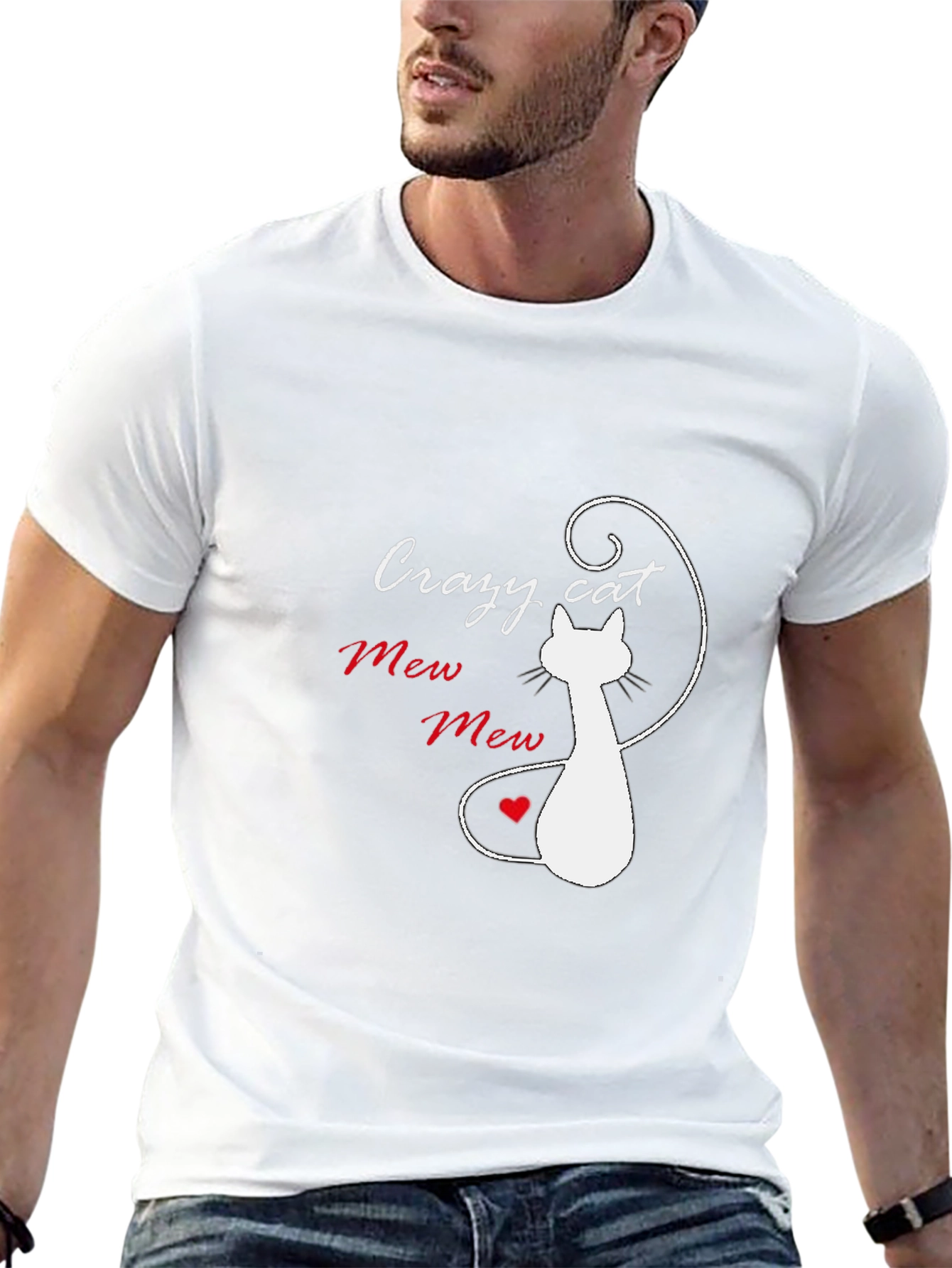Crazy Cat Mew Mew T-Shirt