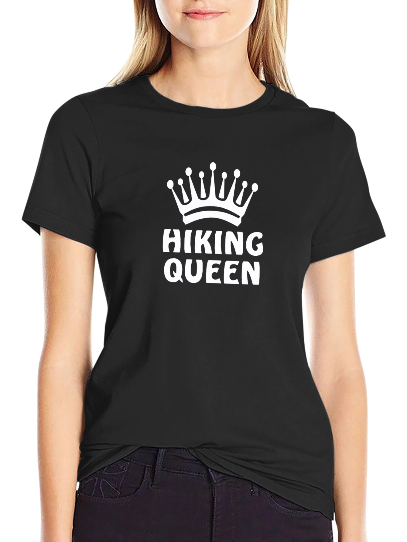 Hiking Queen Black T-Shirt